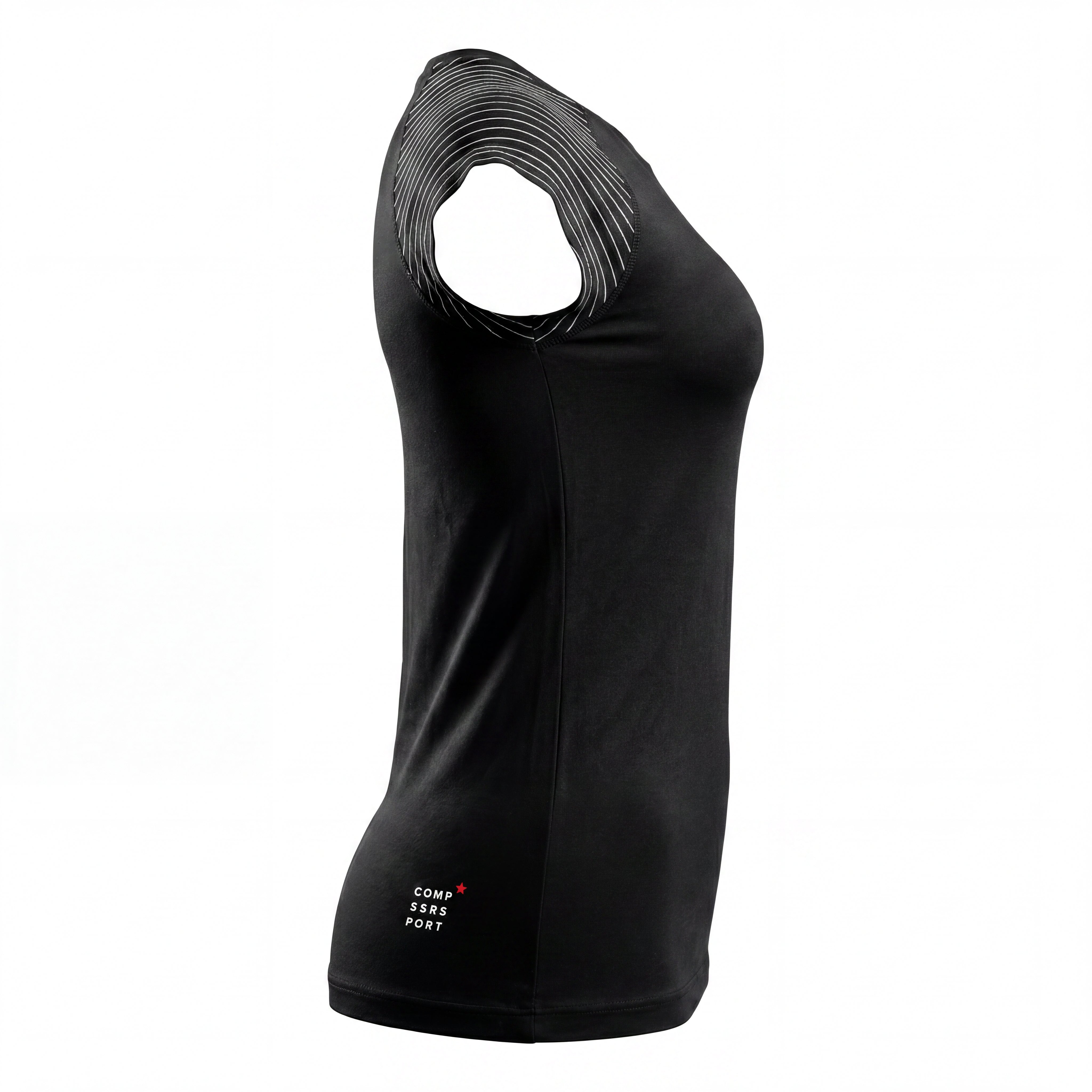 Camiseta Feminina Compressport Preto - Tamanho P - foto 4