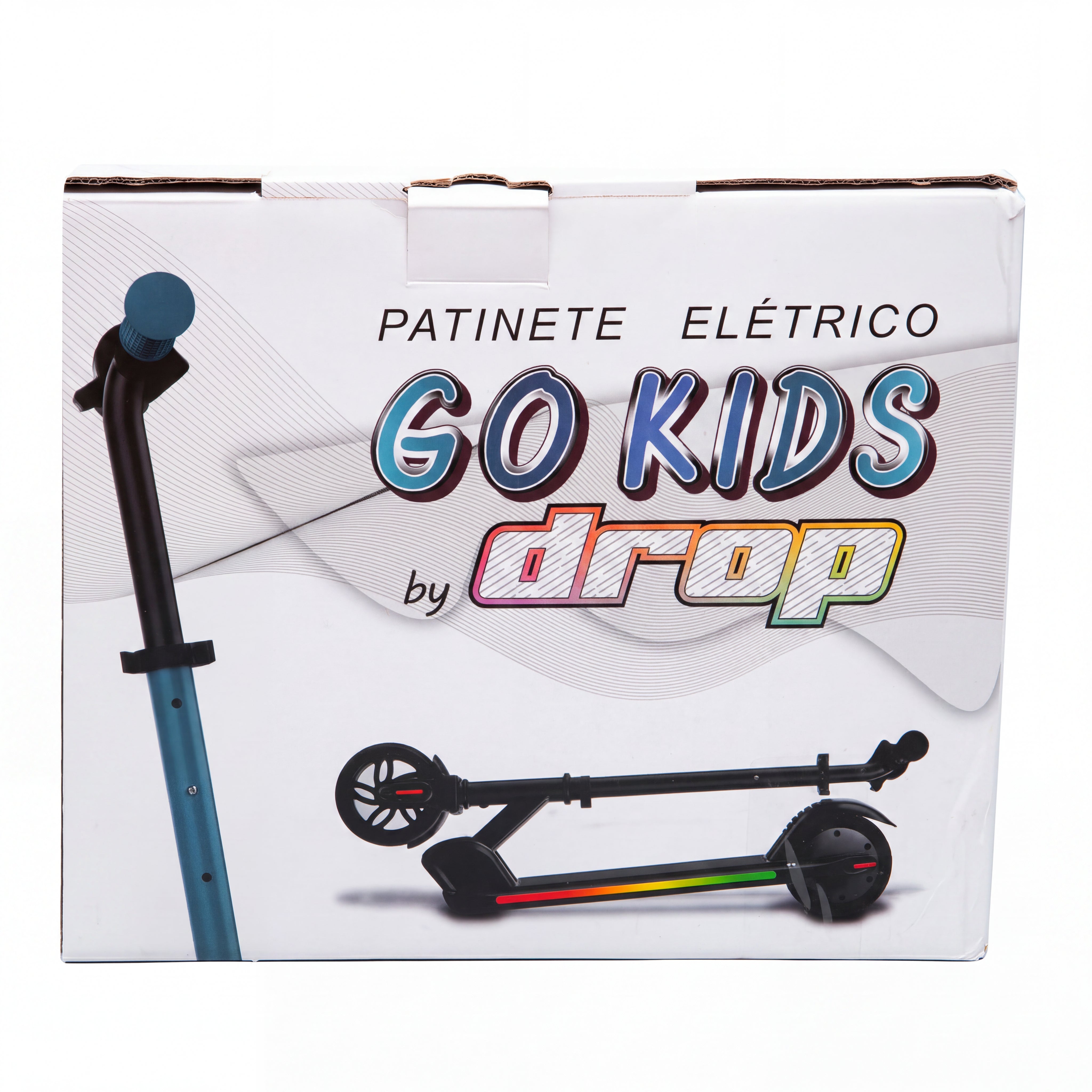 Patinete Elétrico Infantil Diversos Drop Go Kids - 24v Azul - Tamanho 8 anos