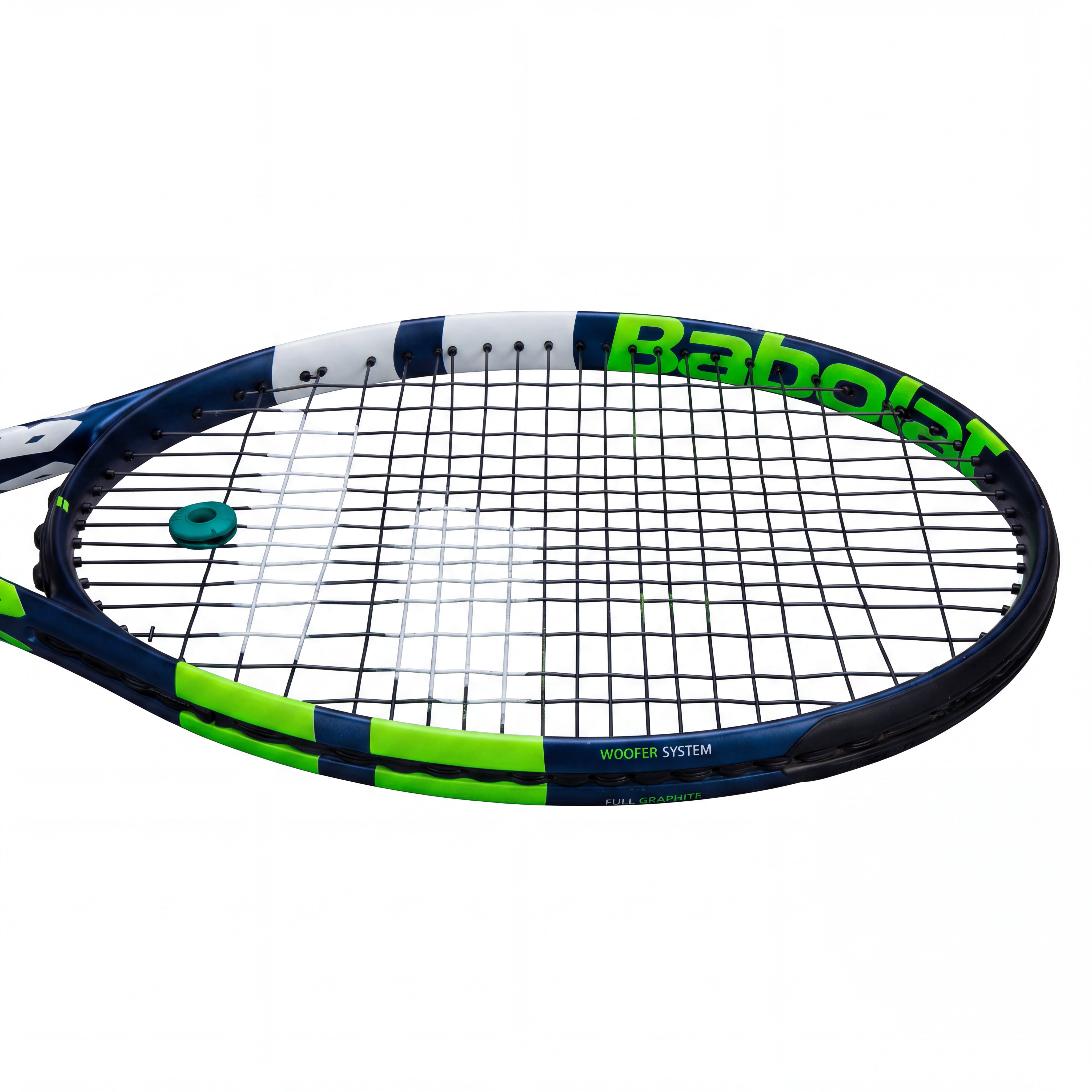 F176 Fernando Senna ----- Raquete Unissex Tênis Babolat Boost Drive Azul, Verde, Branco - Tamanho M (2 4-1/4)
