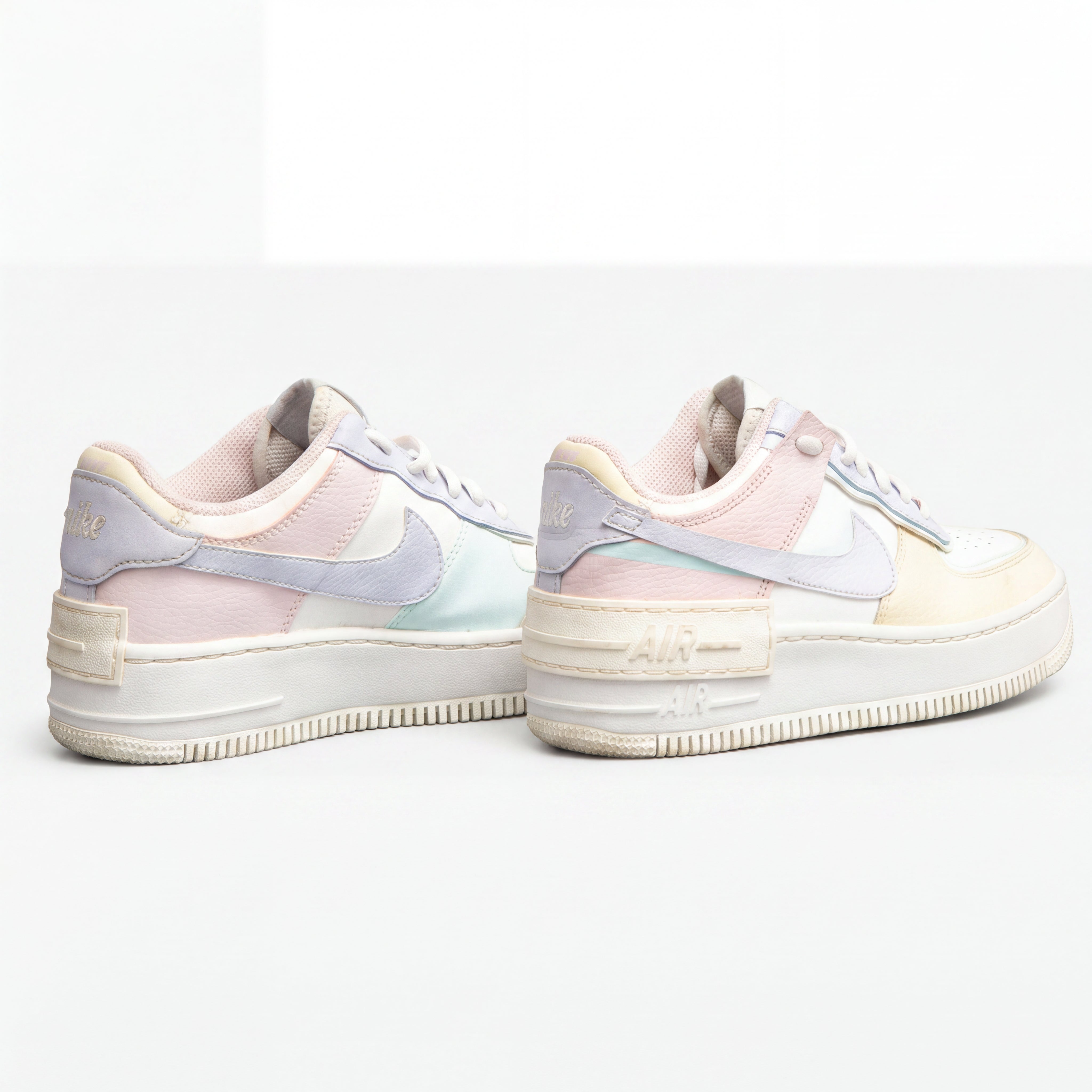 Tênis Feminino Casual Nike Air Force - Shadow Cashmere Lilás e Rosa - Tamanho 35 BR