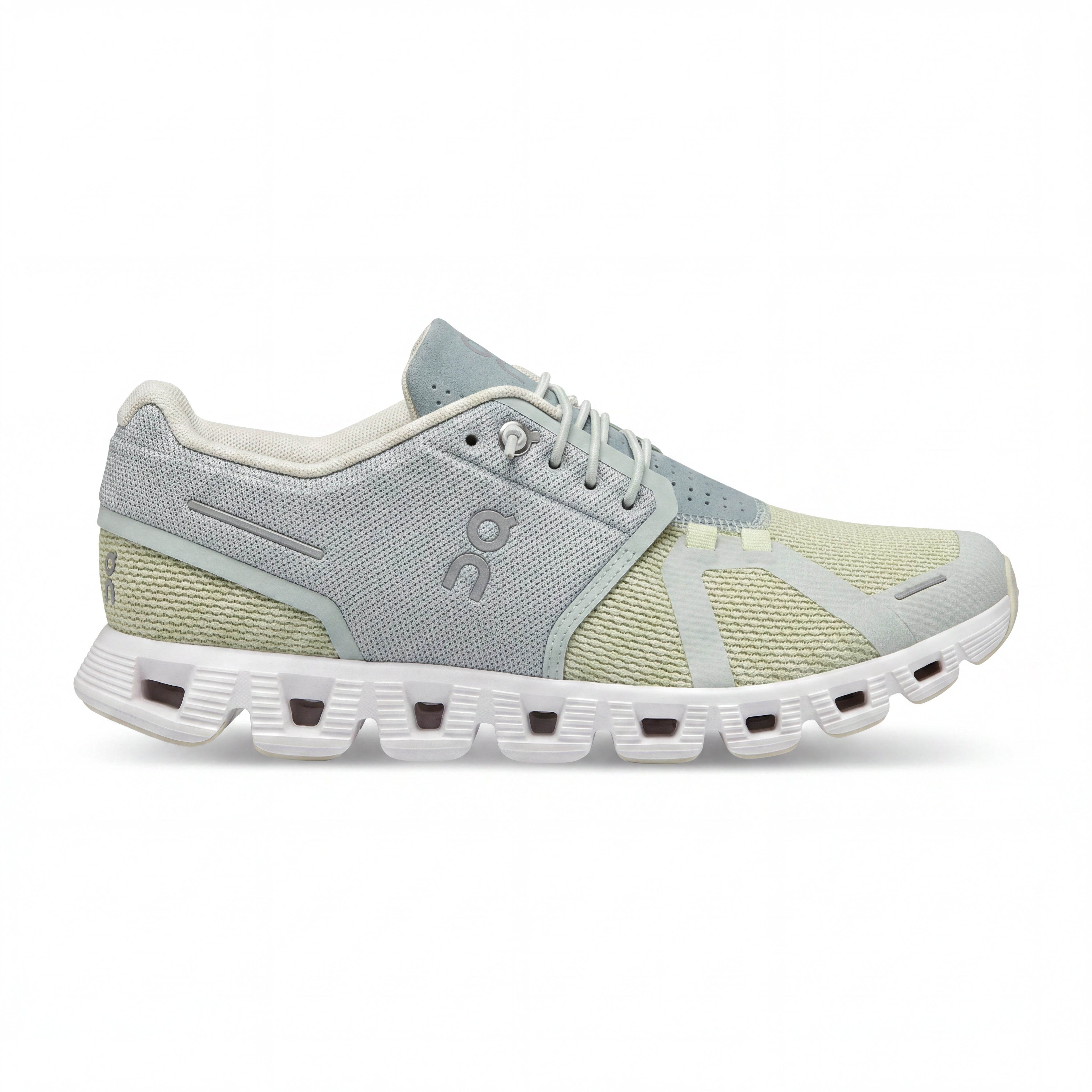 Tênis Feminino Casual On Running Cloud 5 Verde e Cinza - Tamanho 38.5 Europa
