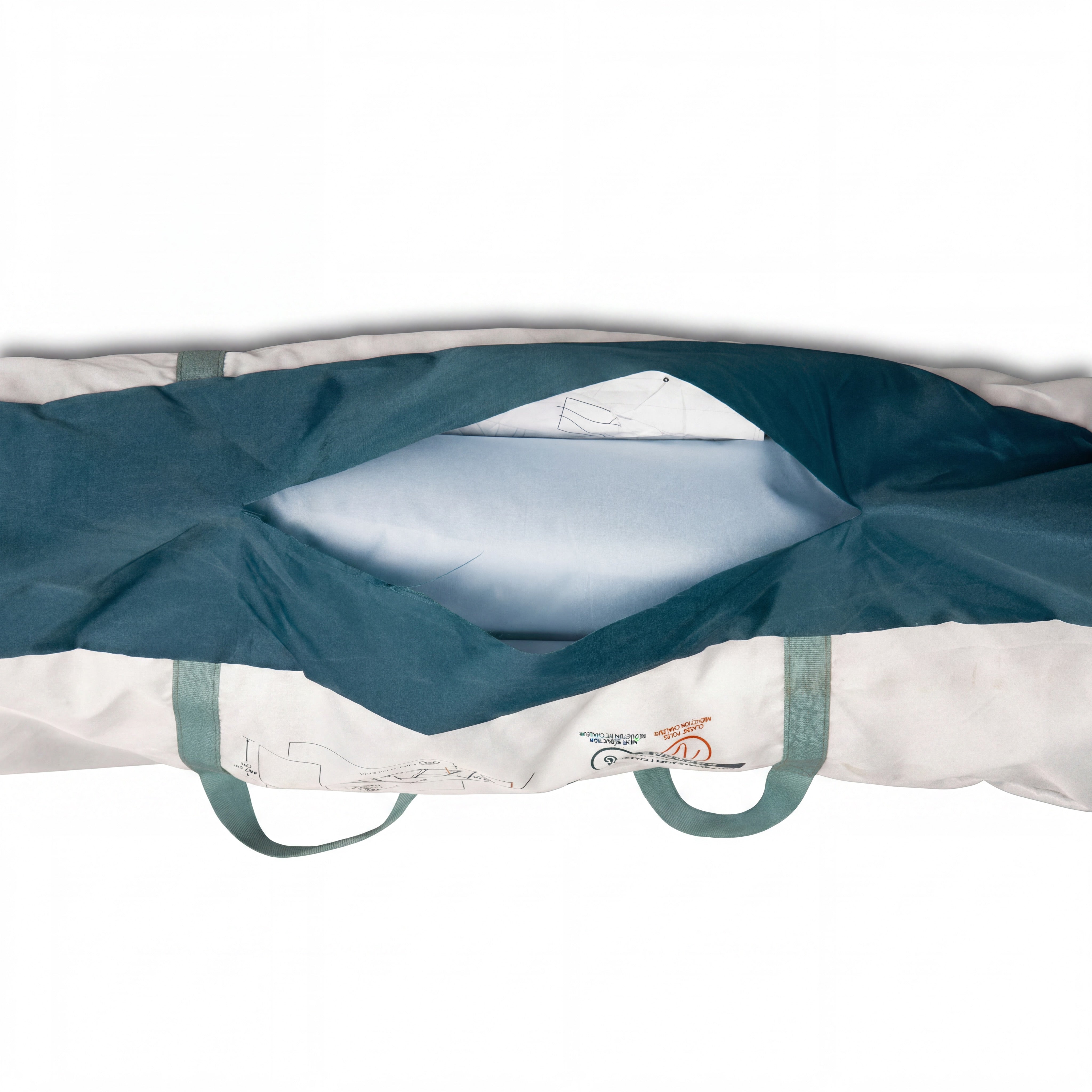 Toldo de Camping Quechua Decathlon Arpenaz Fresh Verde e Branco