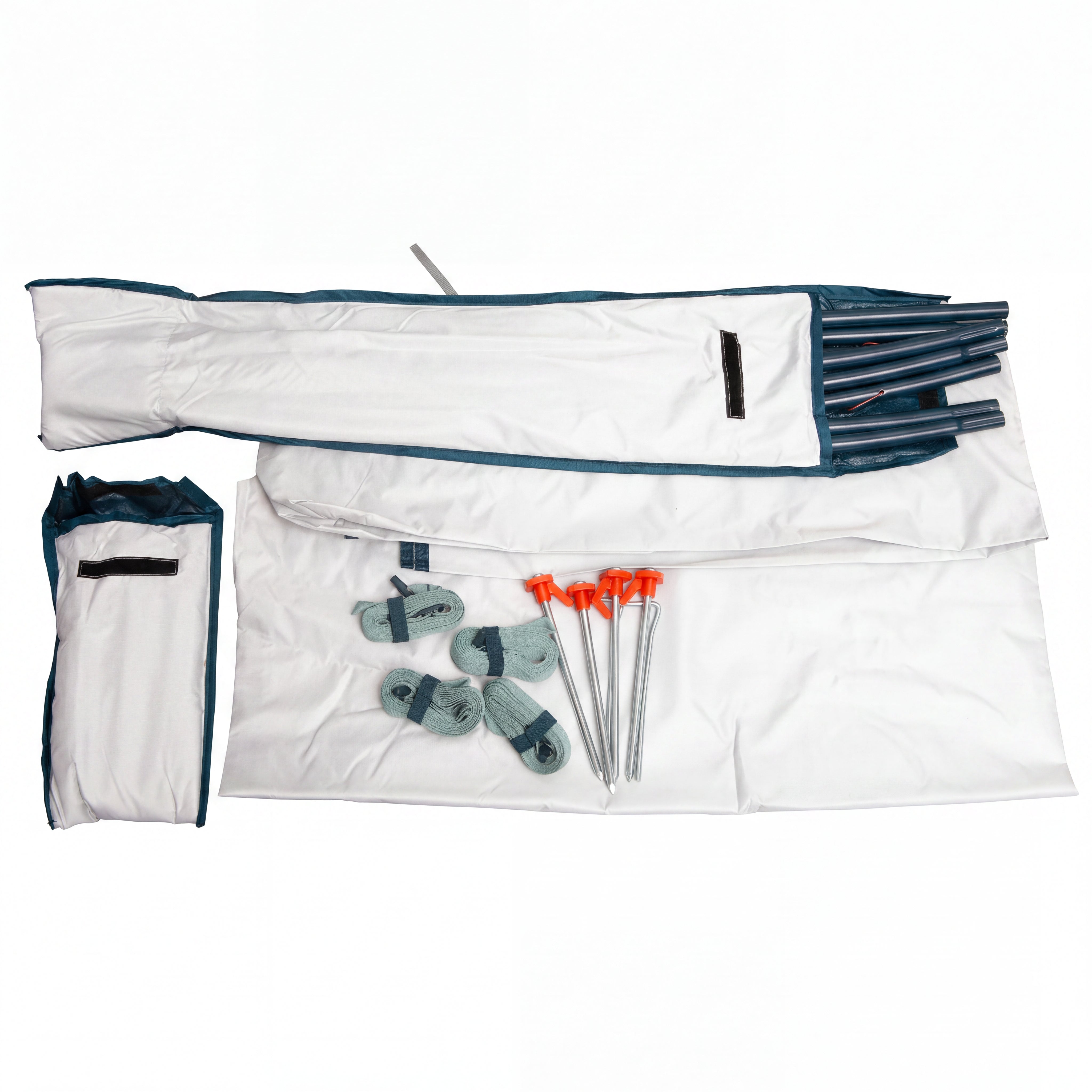 Toldo de Camping Quechua Decathlon Arpenaz Fresh Verde e Branco
