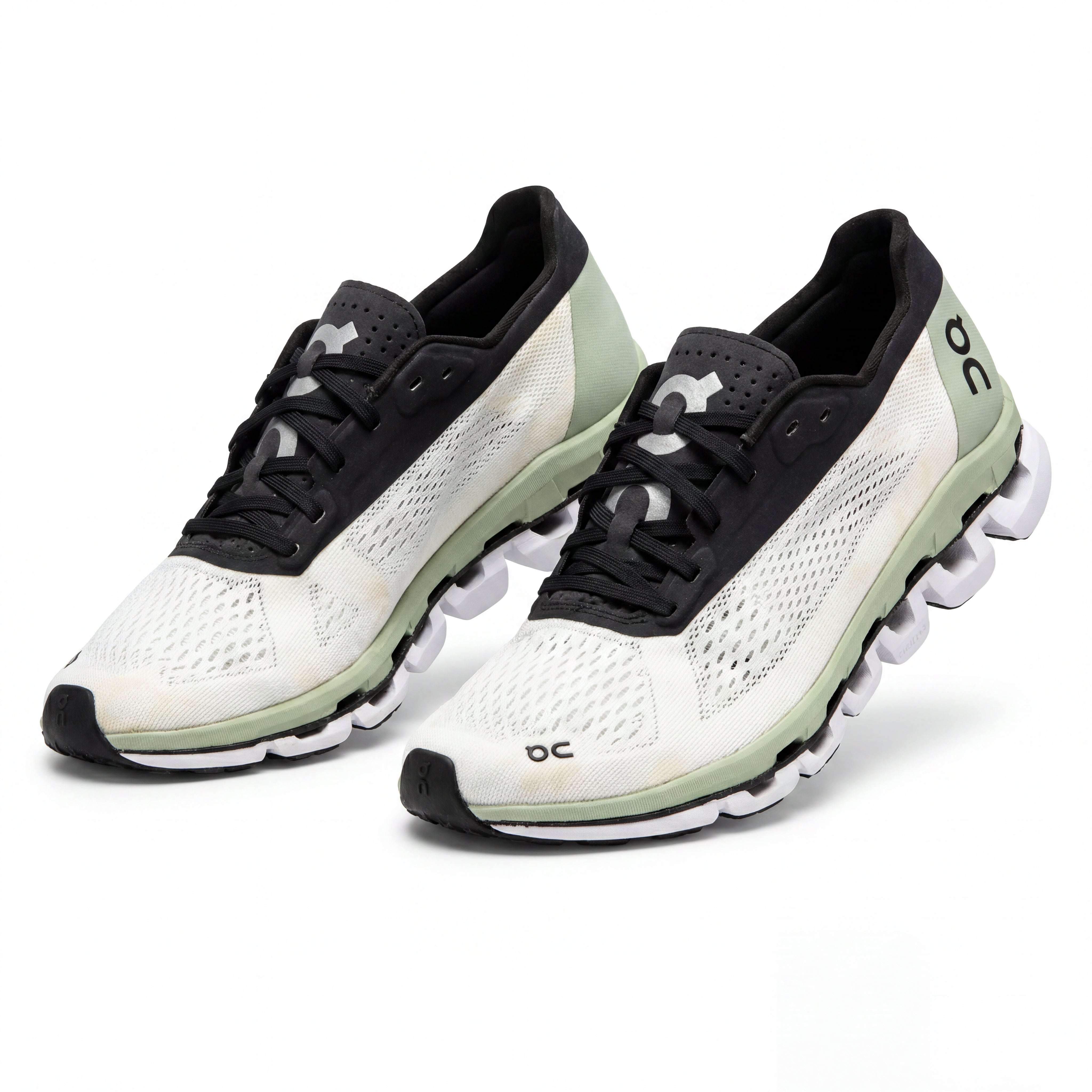 Tênis Masculino Casual On Running CloudBoom Branco e Verde - Tamanho 38 Europa