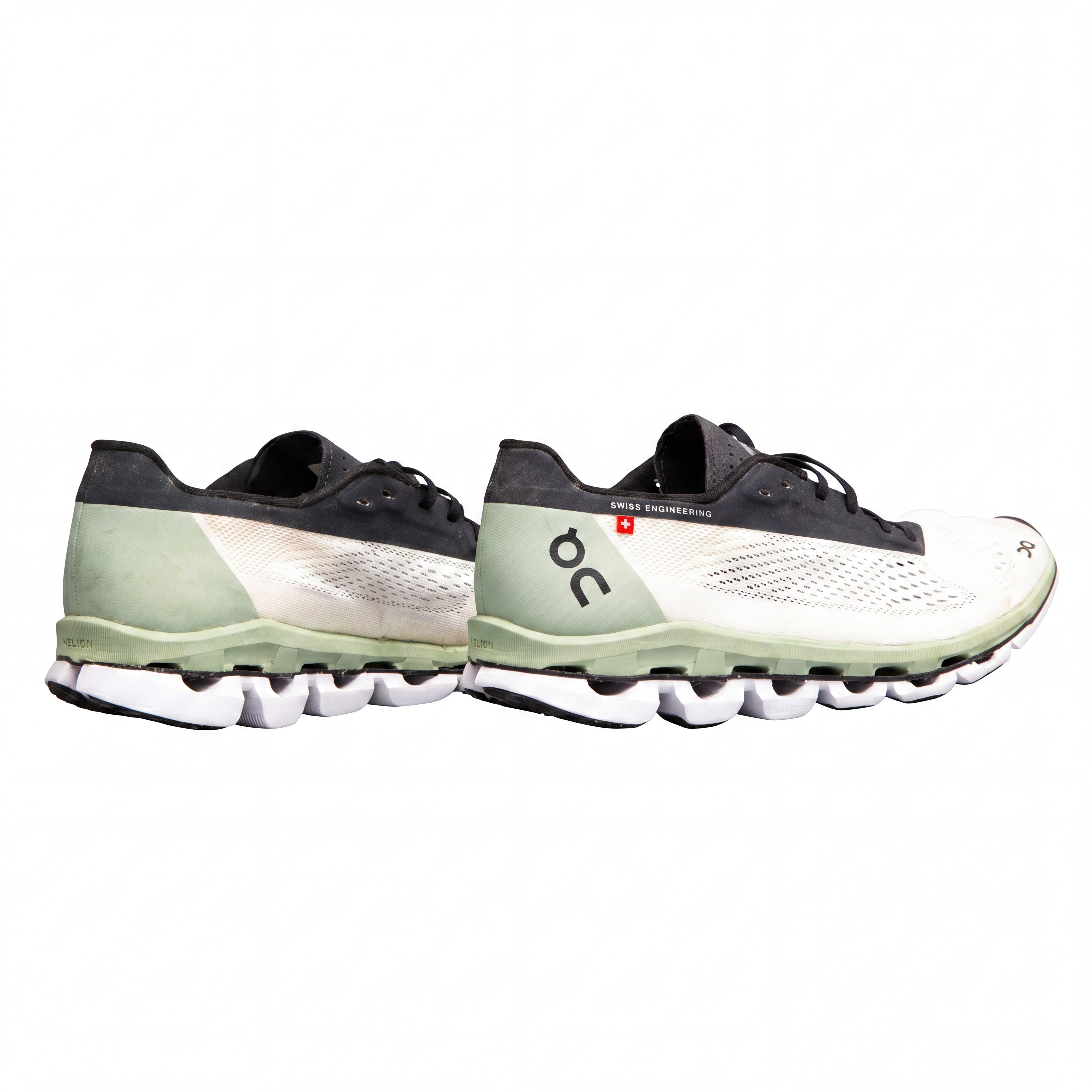 Tênis Masculino Casual On Running CloudBoom Branco e Verde - Tamanho 38 Europa