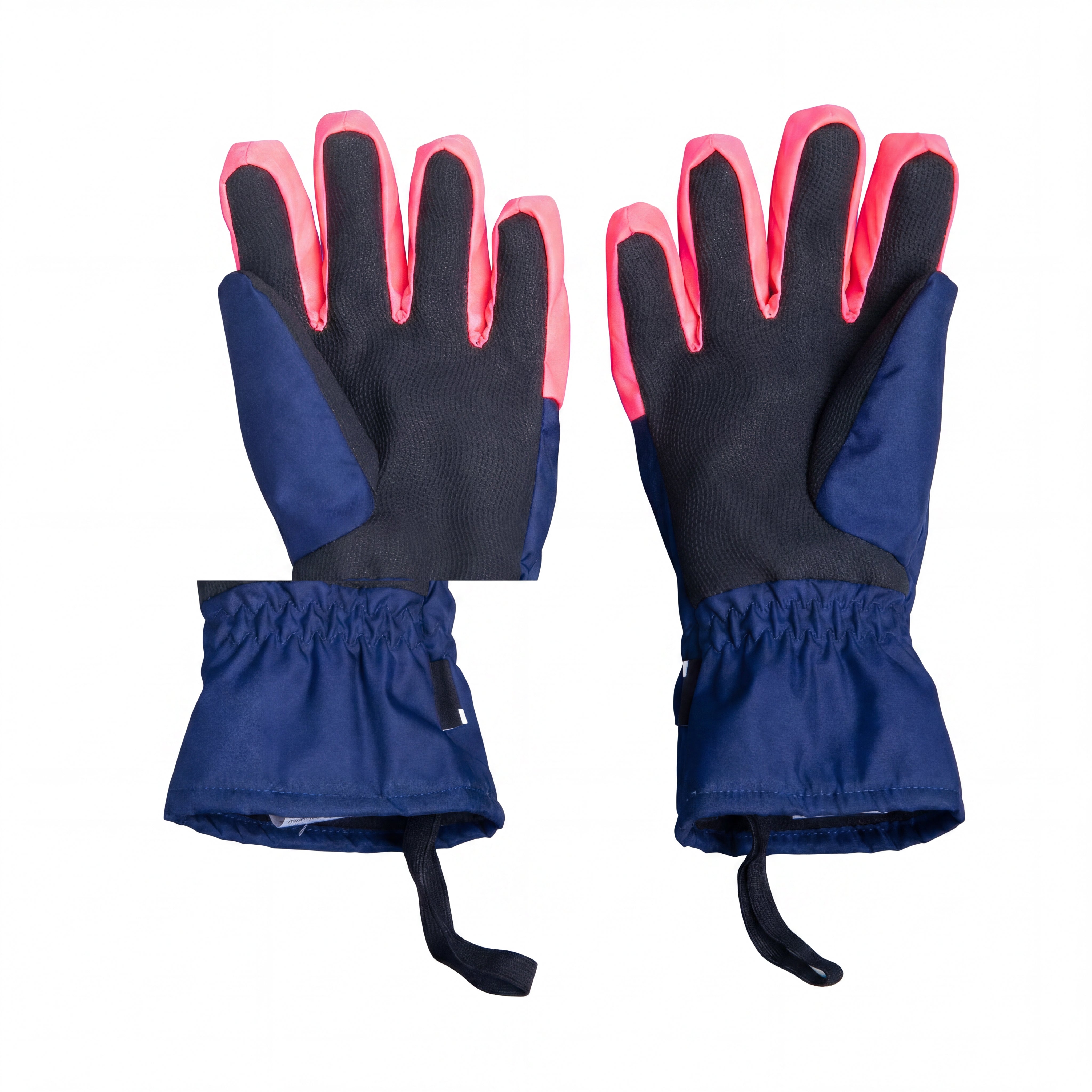 Luva Infantil Ski / Snowboard Wedze Decathlon Azul-Marinho, Rosa e Preto - Tamanho 14 anos