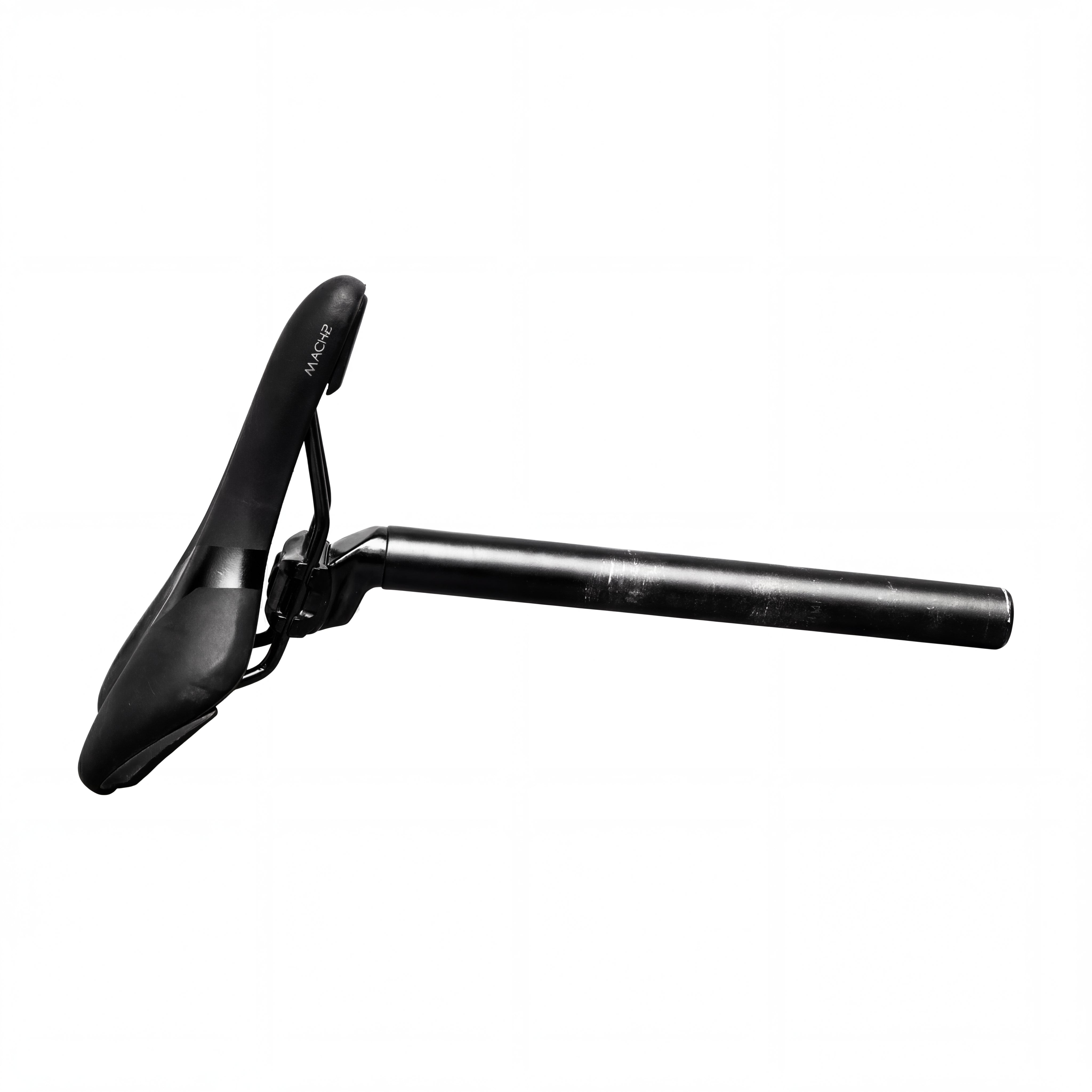 Selim de Bicicleta Com Cano Ciclismo B'TWIN Comfort / Trekking Preto - Canote 31,6mm