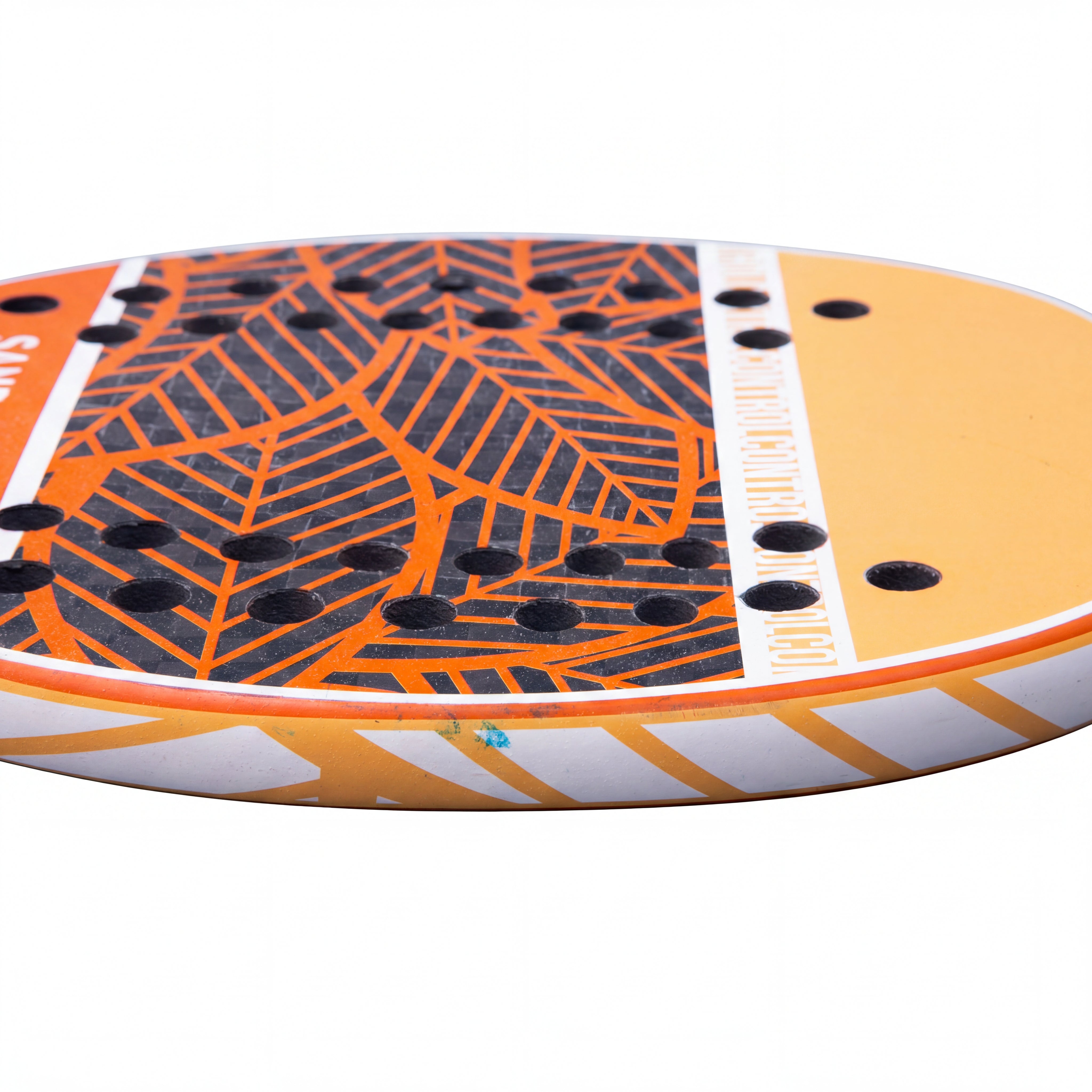 Raquete Unissex Beach Tennis Sandever (Decathlon) BT 900 Control Laranja, Cinza e Branco - 50 cm