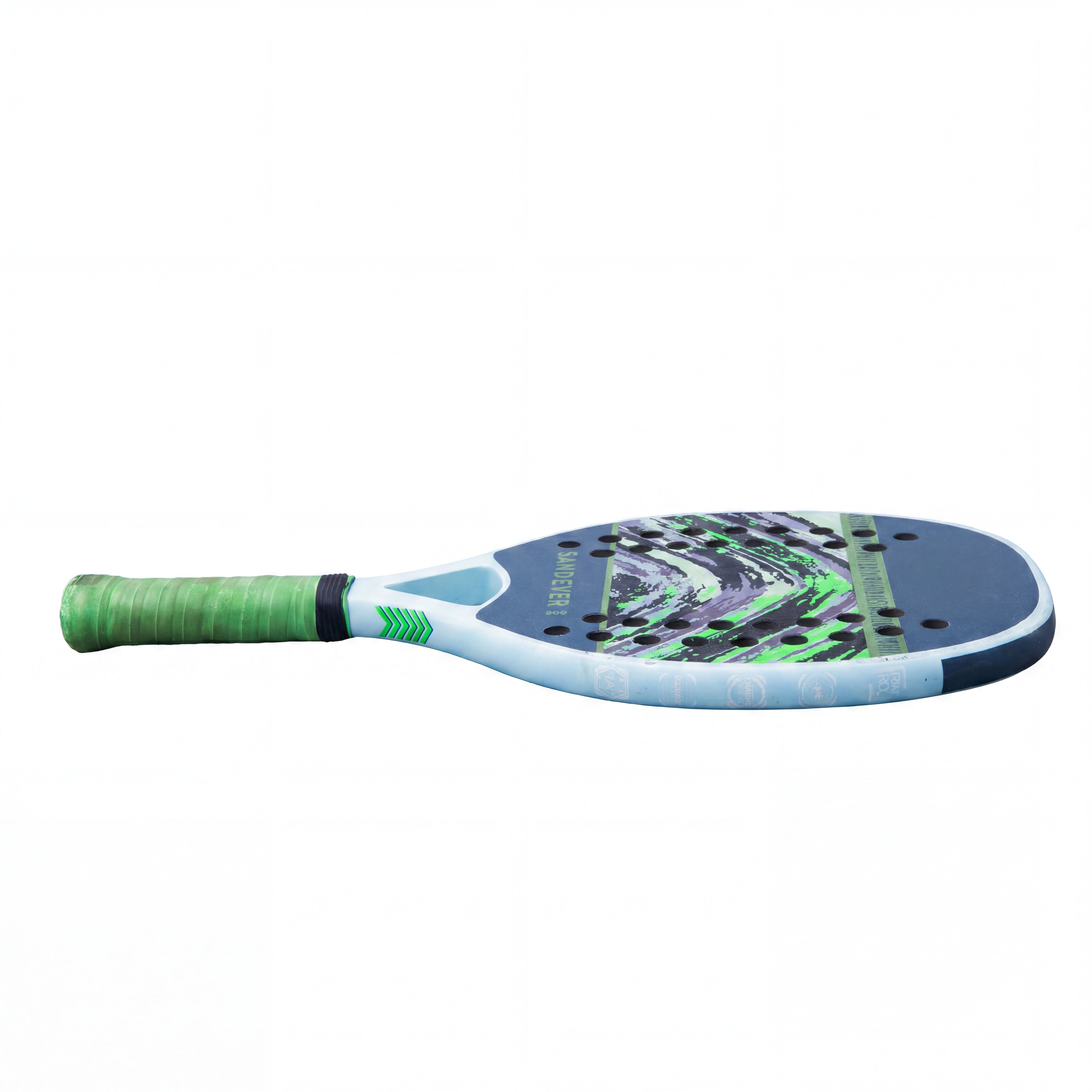 Raquete Unissex Beach Tennis Sandever Decathlon 900 Control - Verde, Azul, Preto