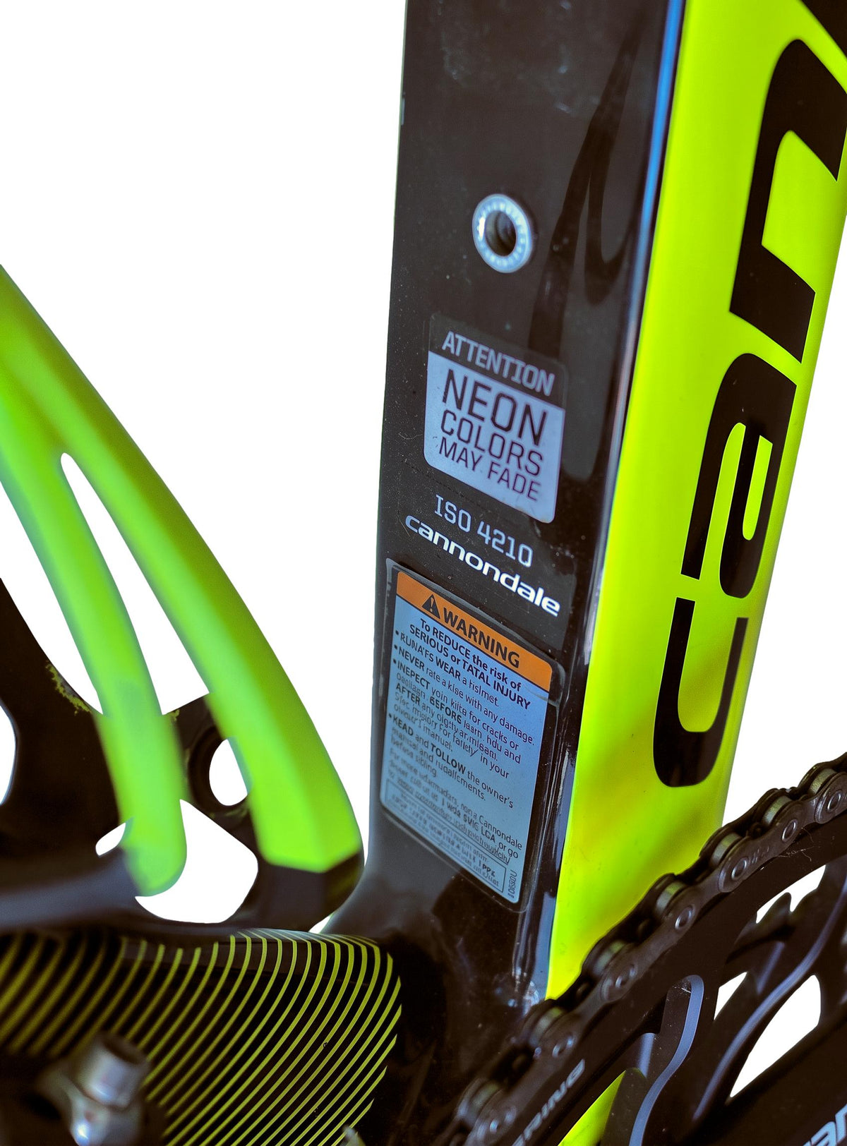 Bicicleta Cannondale Systemsix Amarelo Neon - Tamanho 47