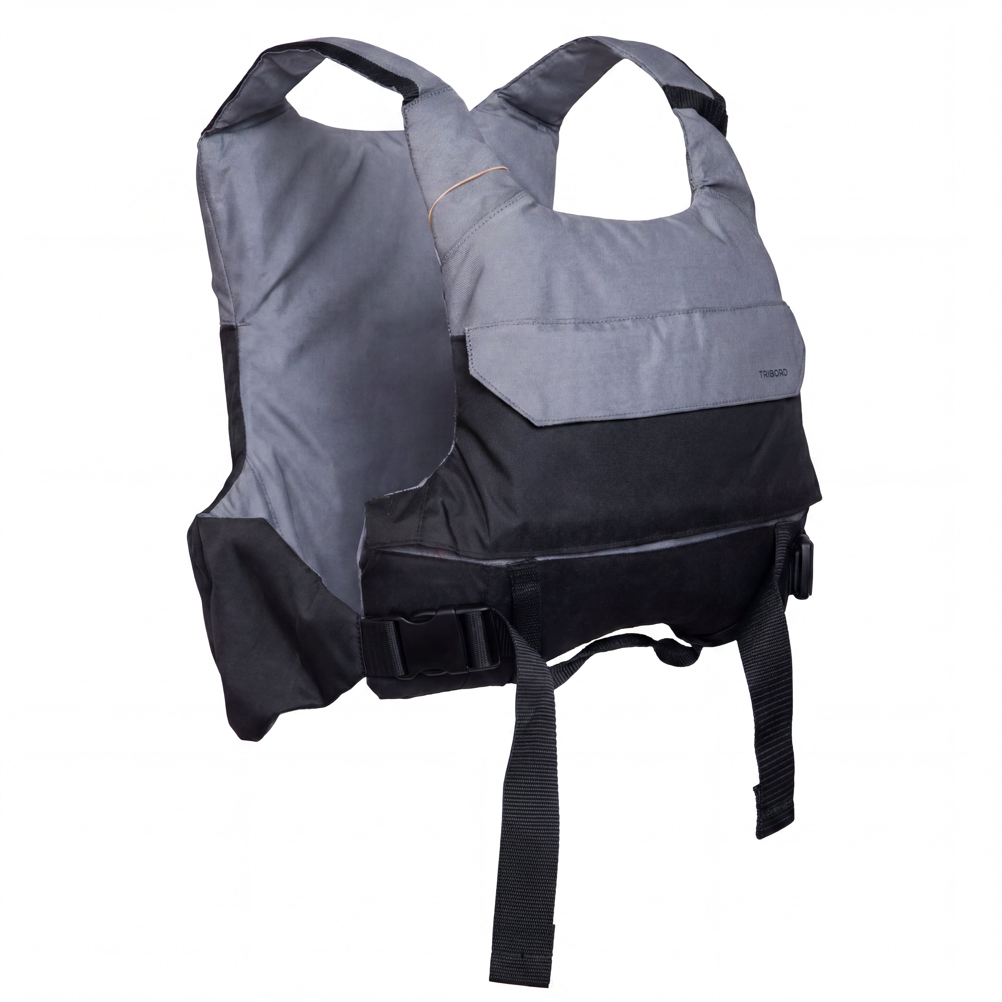 Colete Flutuabilidade Unissex Decathlon Tribord Cinza e Preto - Suporta 100 kg