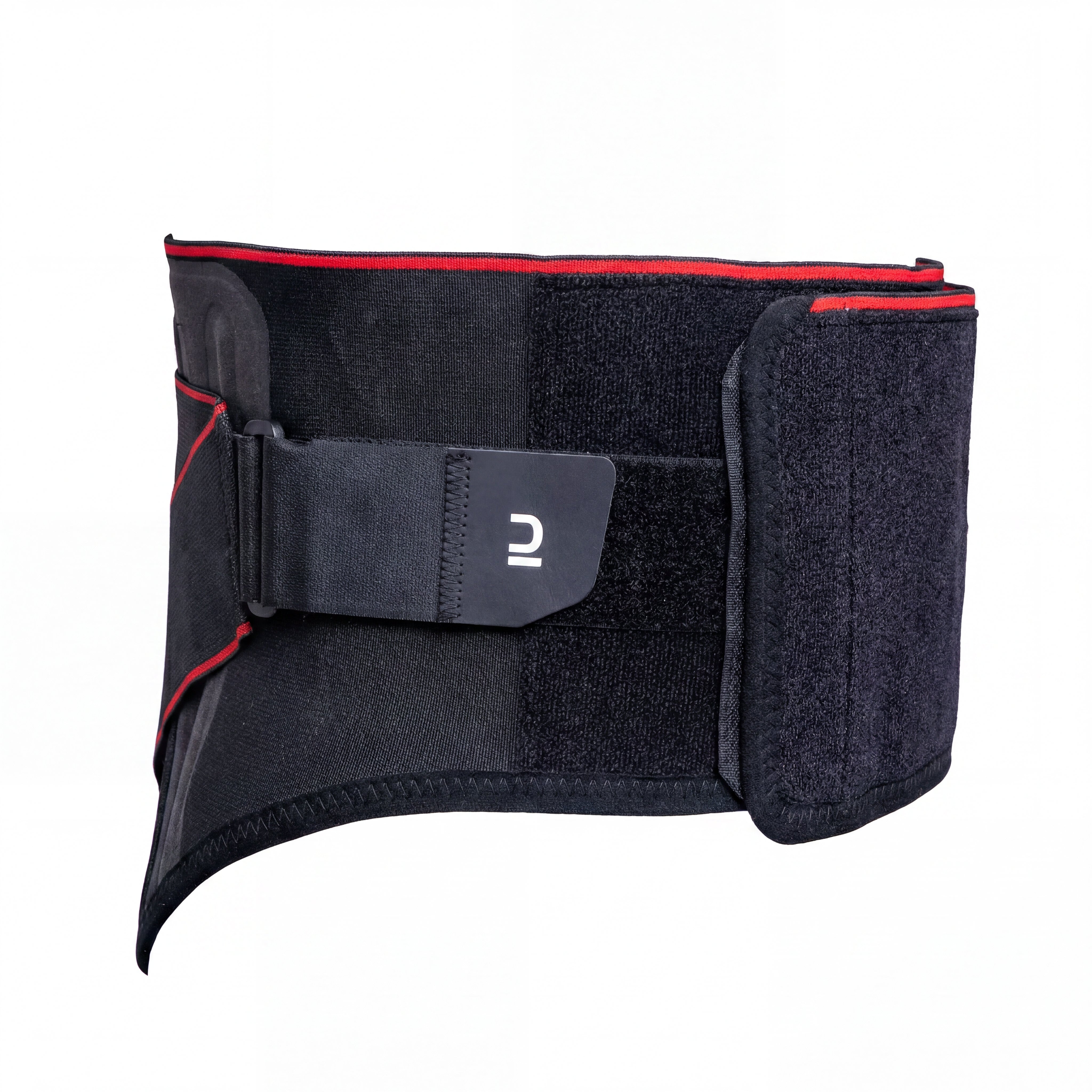 Cinta Lombar Unissex Recovery Decathlon R 500 Preto e vermelha Caixa - 85 - 110cm