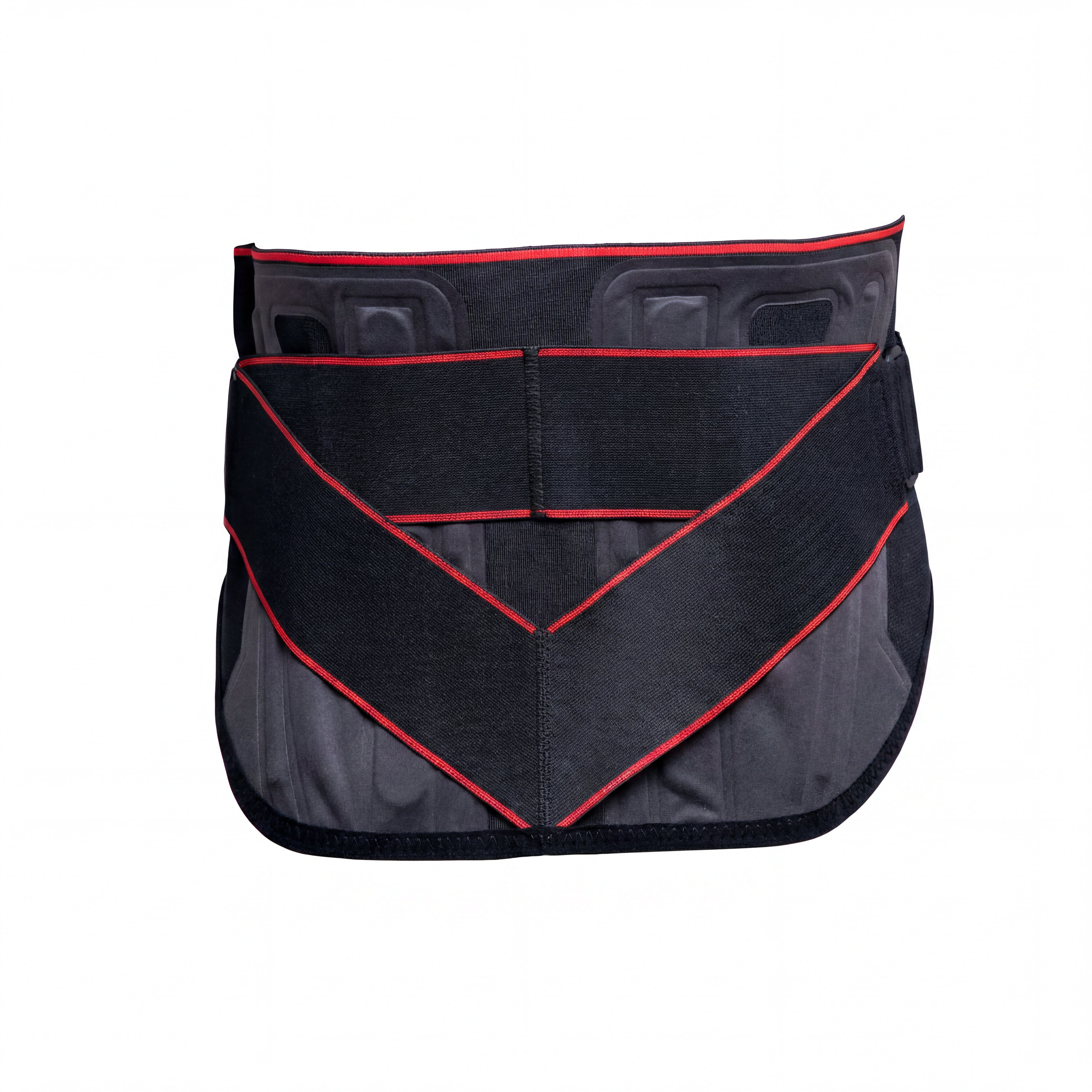 Cinta Lombar Unissex Recovery Decathlon R 500 Preto e vermelha Caixa - 85 - 110cm