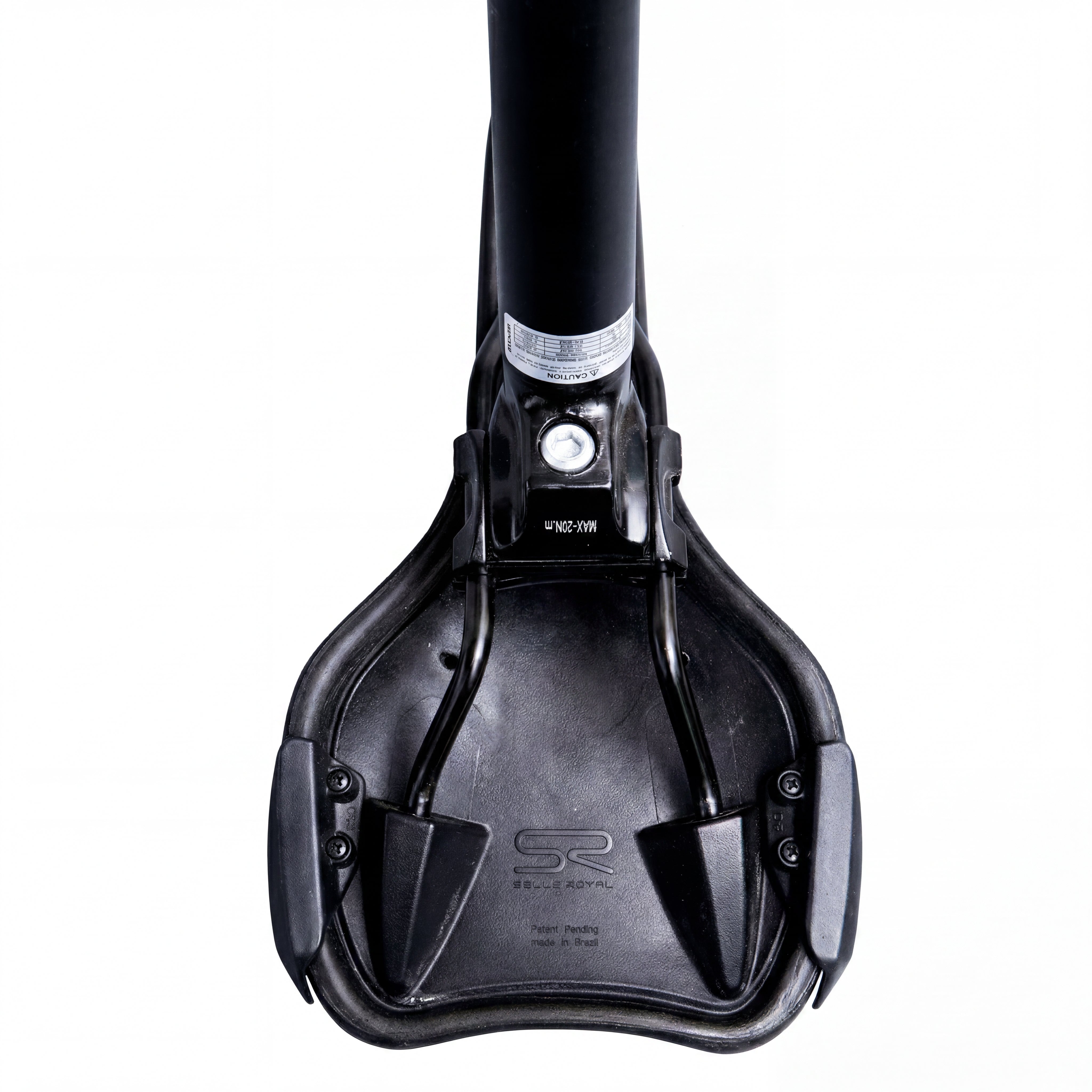 Selim de Bicicleta Com Cano Ciclismo B'TWIN Comfort / Trekking Preto - Canote 31,6mm