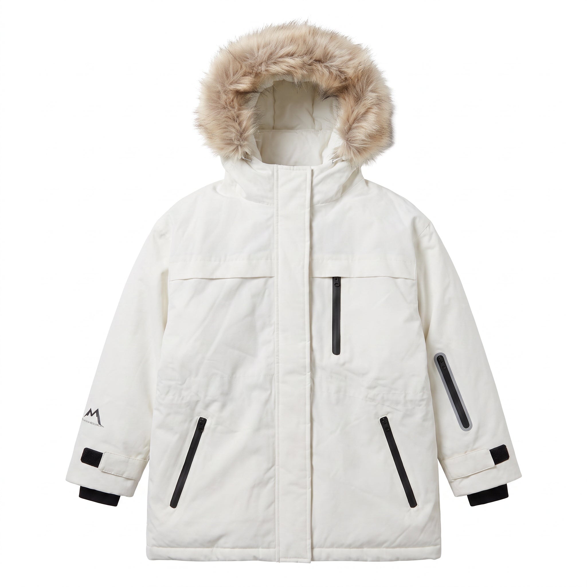 Casaco Infantil Ski Zara Branco Gelo - Tamanho 6