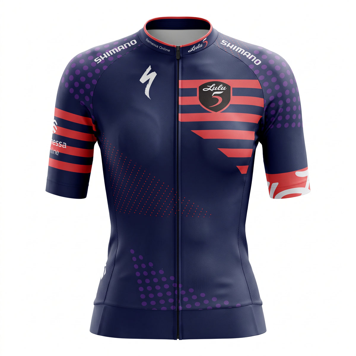 Jersey Feminina Specialized Riding To Empower Azul / Vermelho / Roxo - Tamanho M