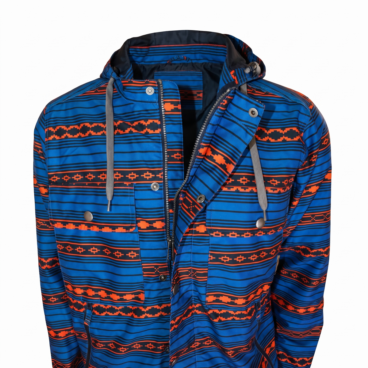 Casaco Burton Dryride Masculino Ski/Snowboard Azul e Laranja - Tamanho L