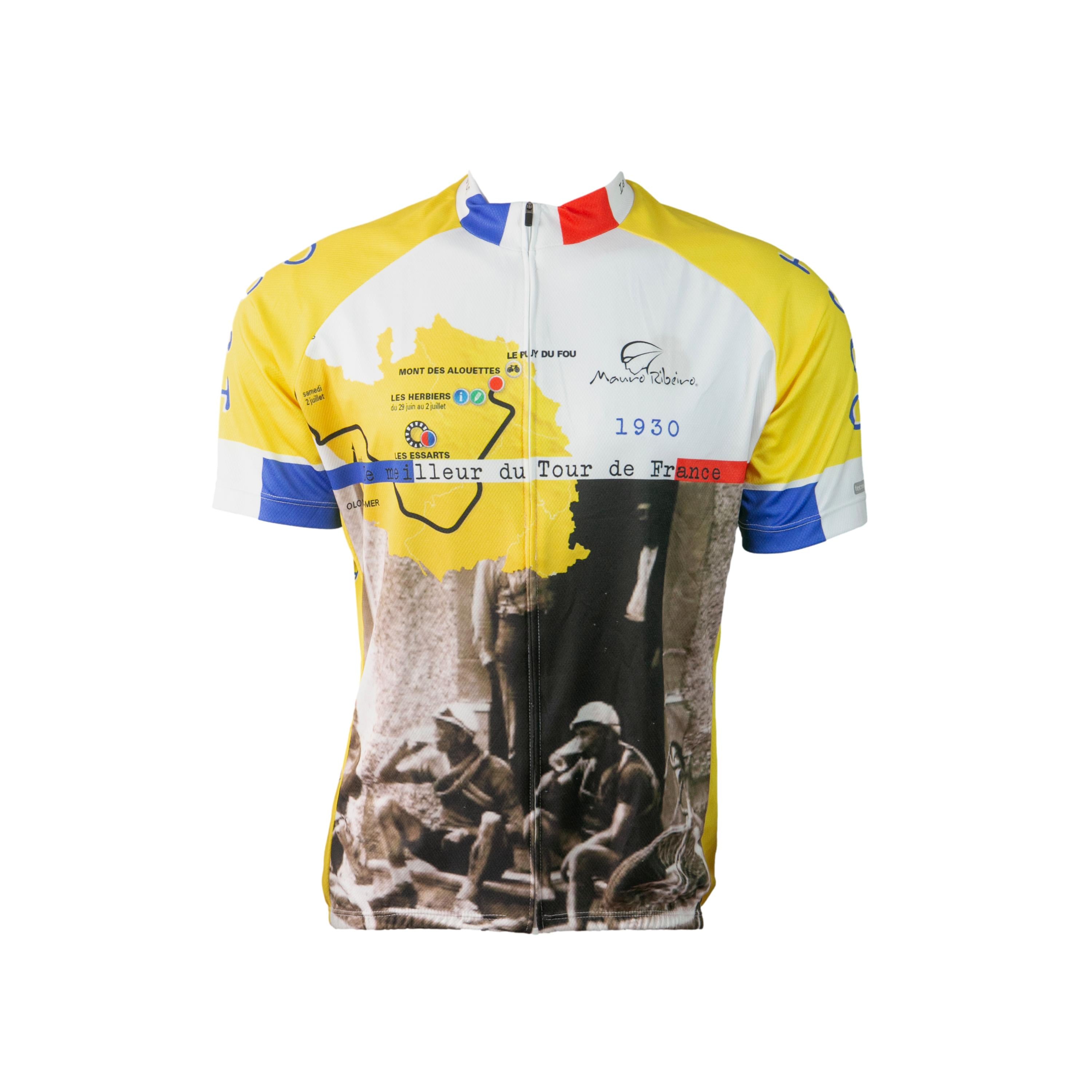 Camiseta Jersey Masculina Ciclismo Mauro Ribeiro Tour De France Amarela - Tamanho GG