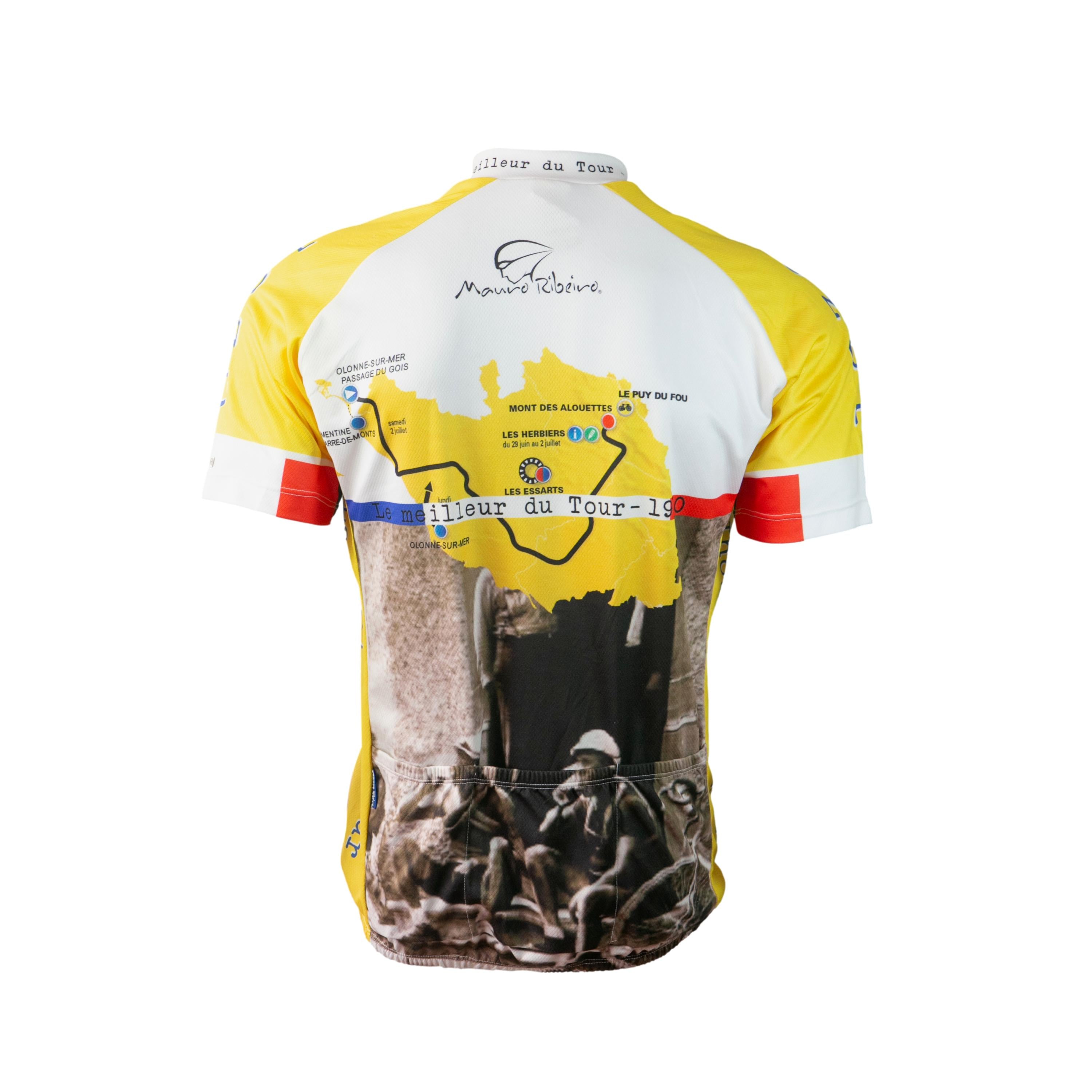 Camiseta Jersey Masculina Ciclismo Mauro Ribeiro Tour De France Amarela - Tamanho GG