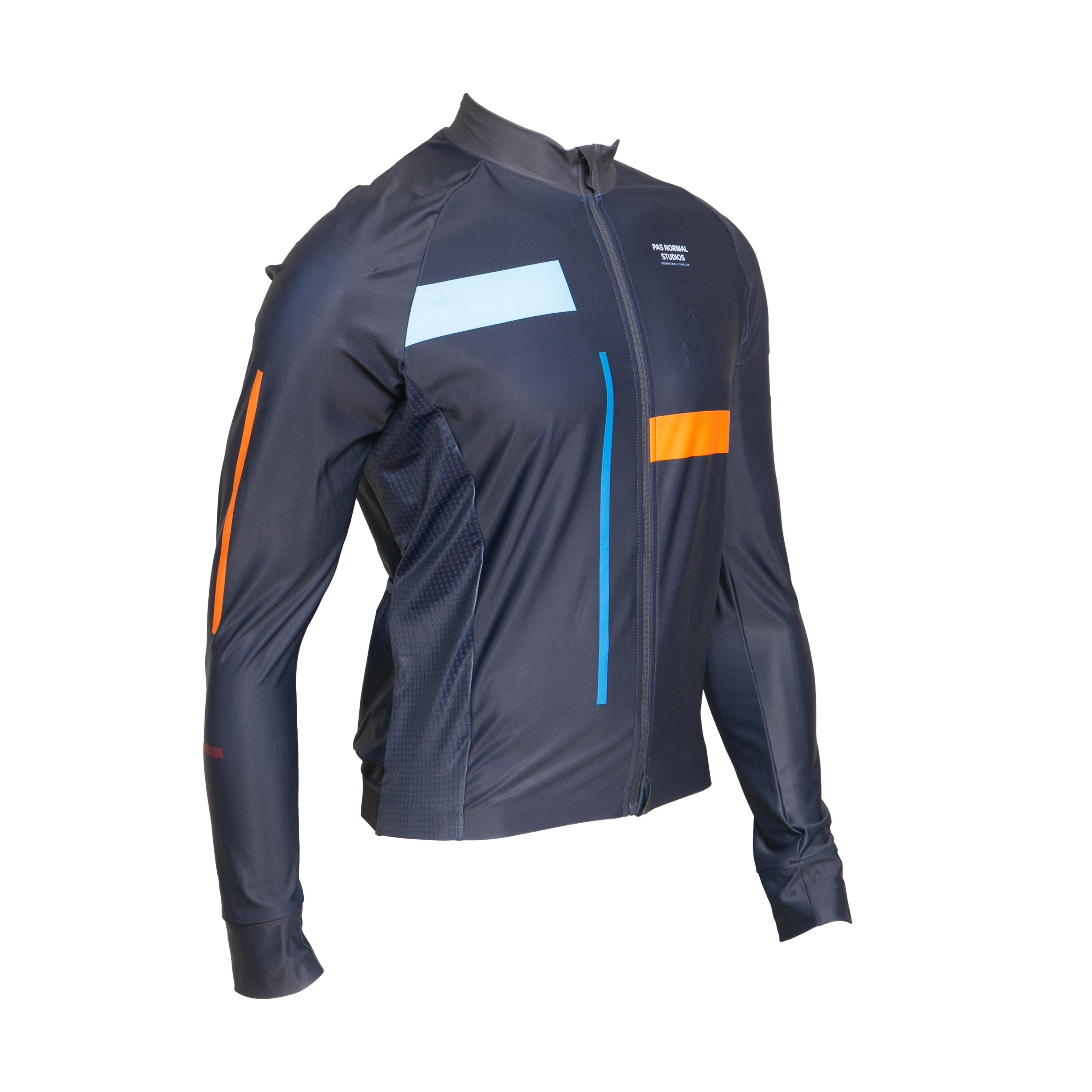 Camiseta Jersey Manga Longa Masculina Ciclismo PNS Azul Escuro - Tamanho XL