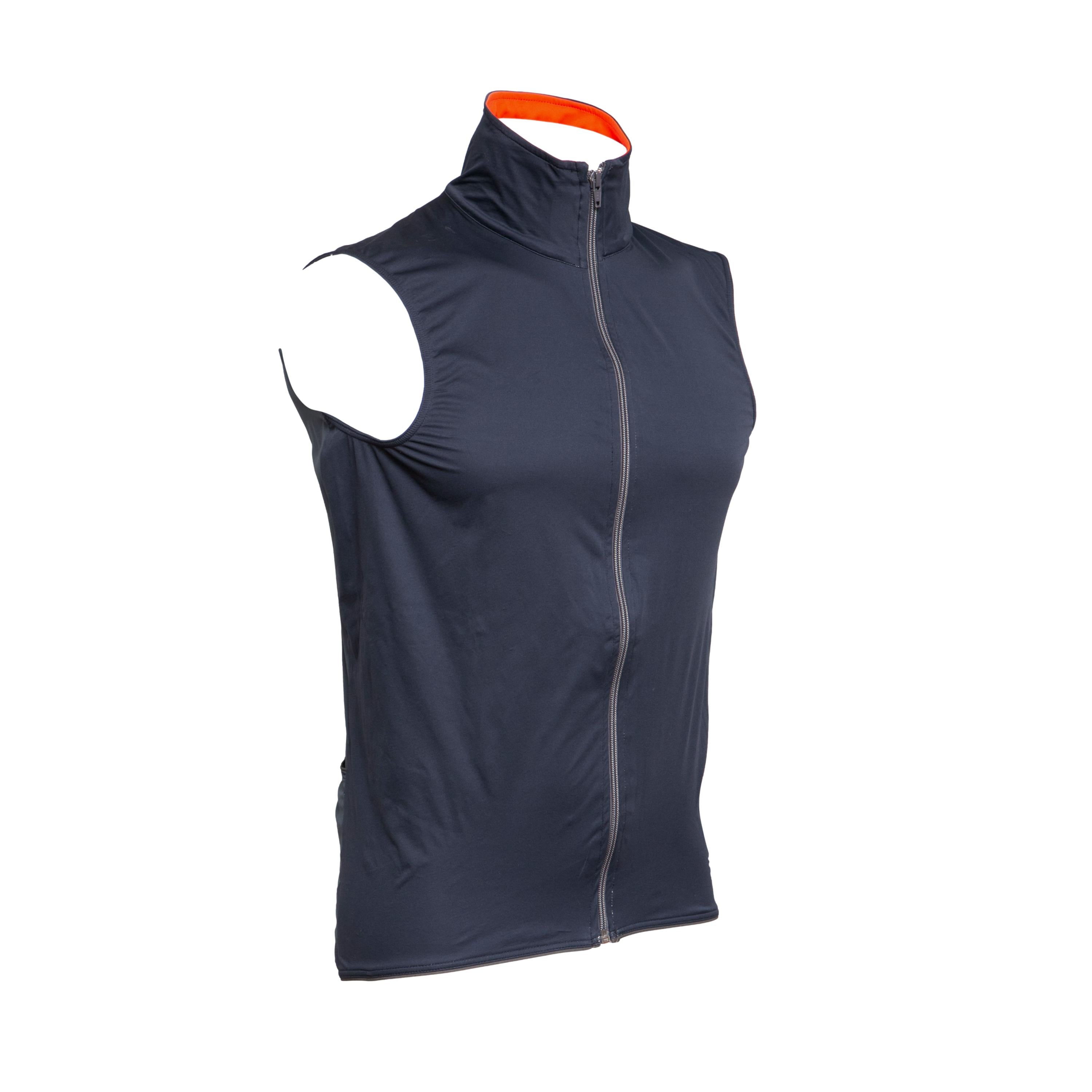 Colete Masculino Ciclismo Castelli Event Waterproof Azul Escuro - Tamanho 41