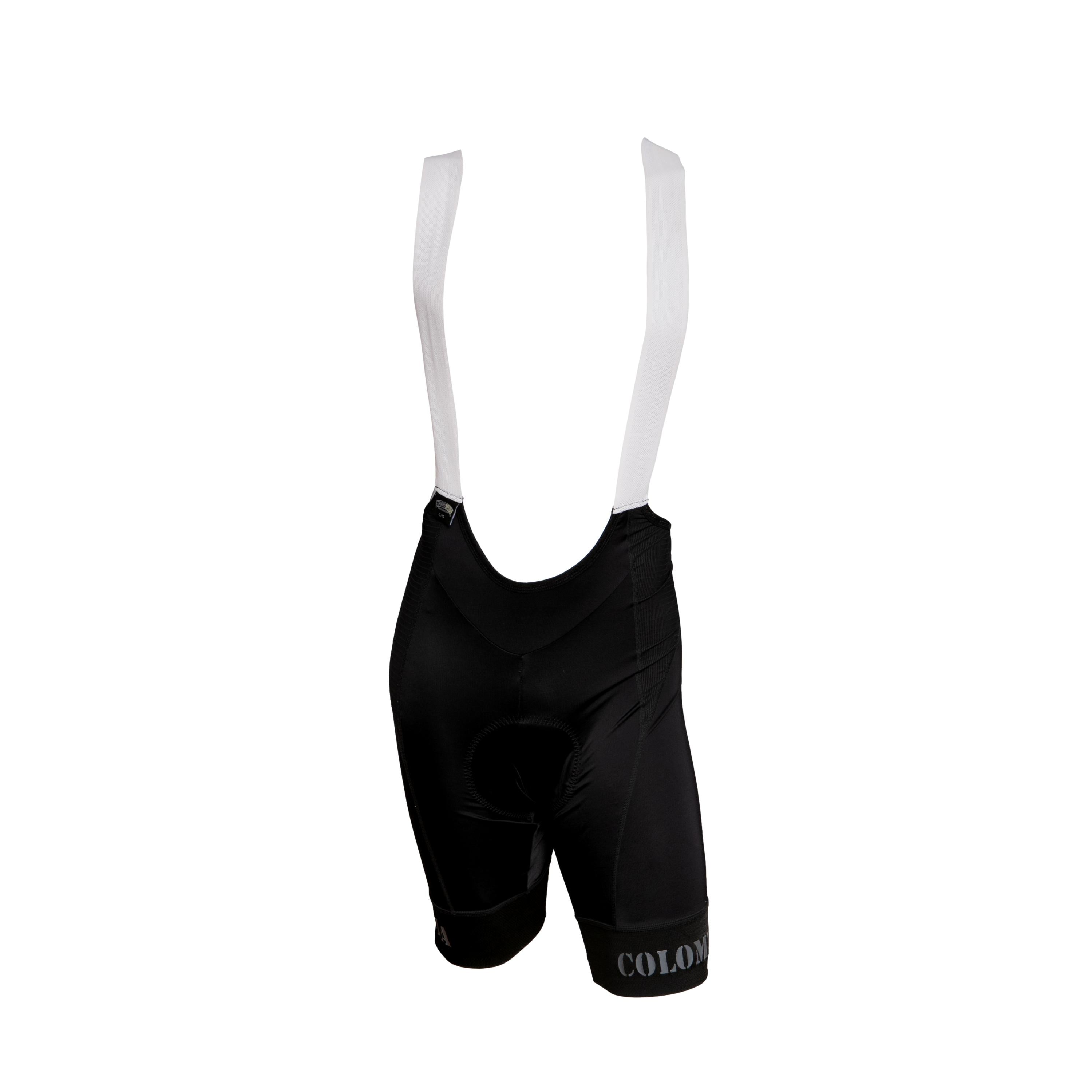 Macacão Bretelle Masculino Ciclismo Safeti Espiritu Santo Preto/Branco - Tamanho XL