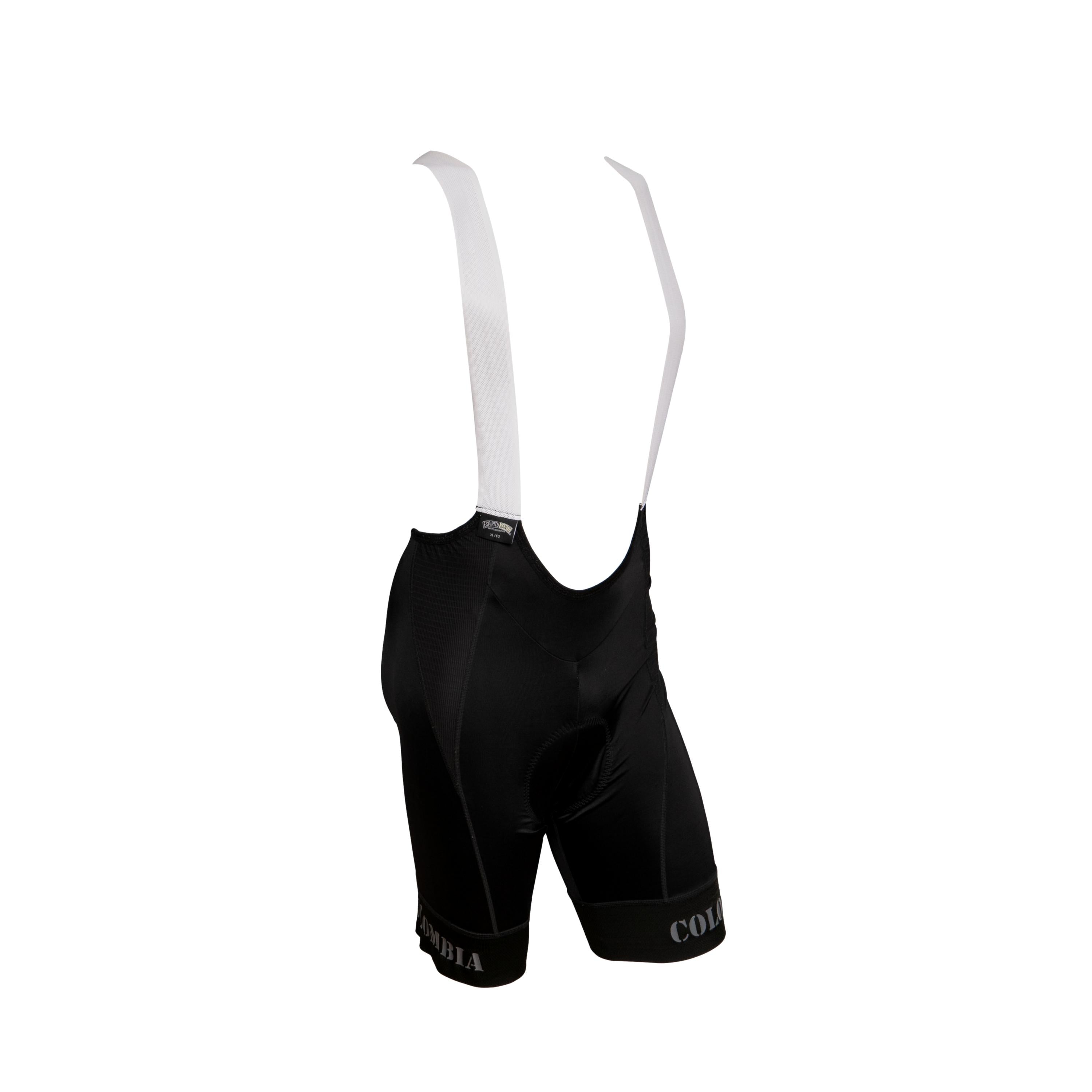 Macacão Bretelle Masculino Ciclismo Safeti Espiritu Santo Preto/Branco - Tamanho XL