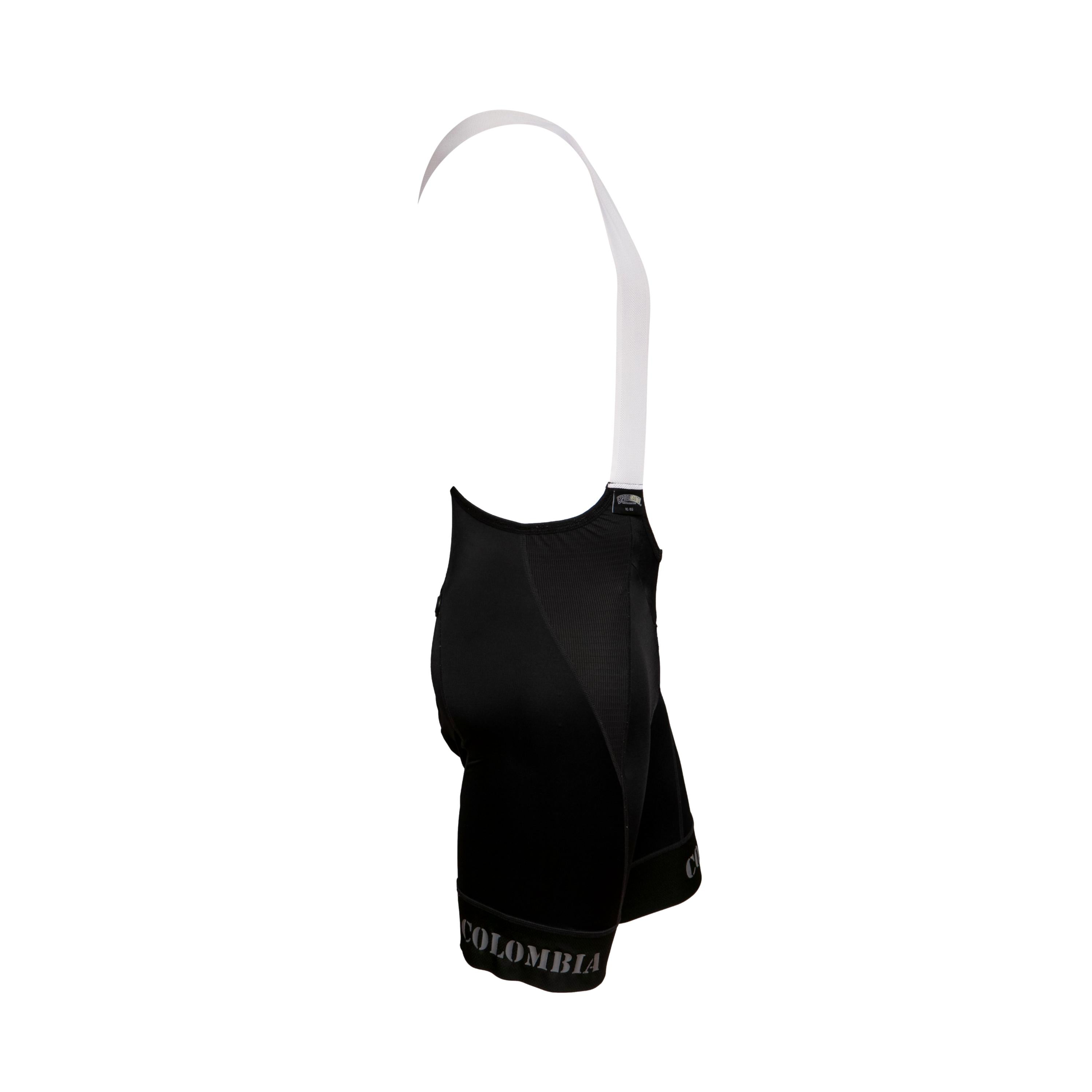 Macacão Bretelle Masculino Ciclismo Safeti Espiritu Santo Preto/Branco - Tamanho XL