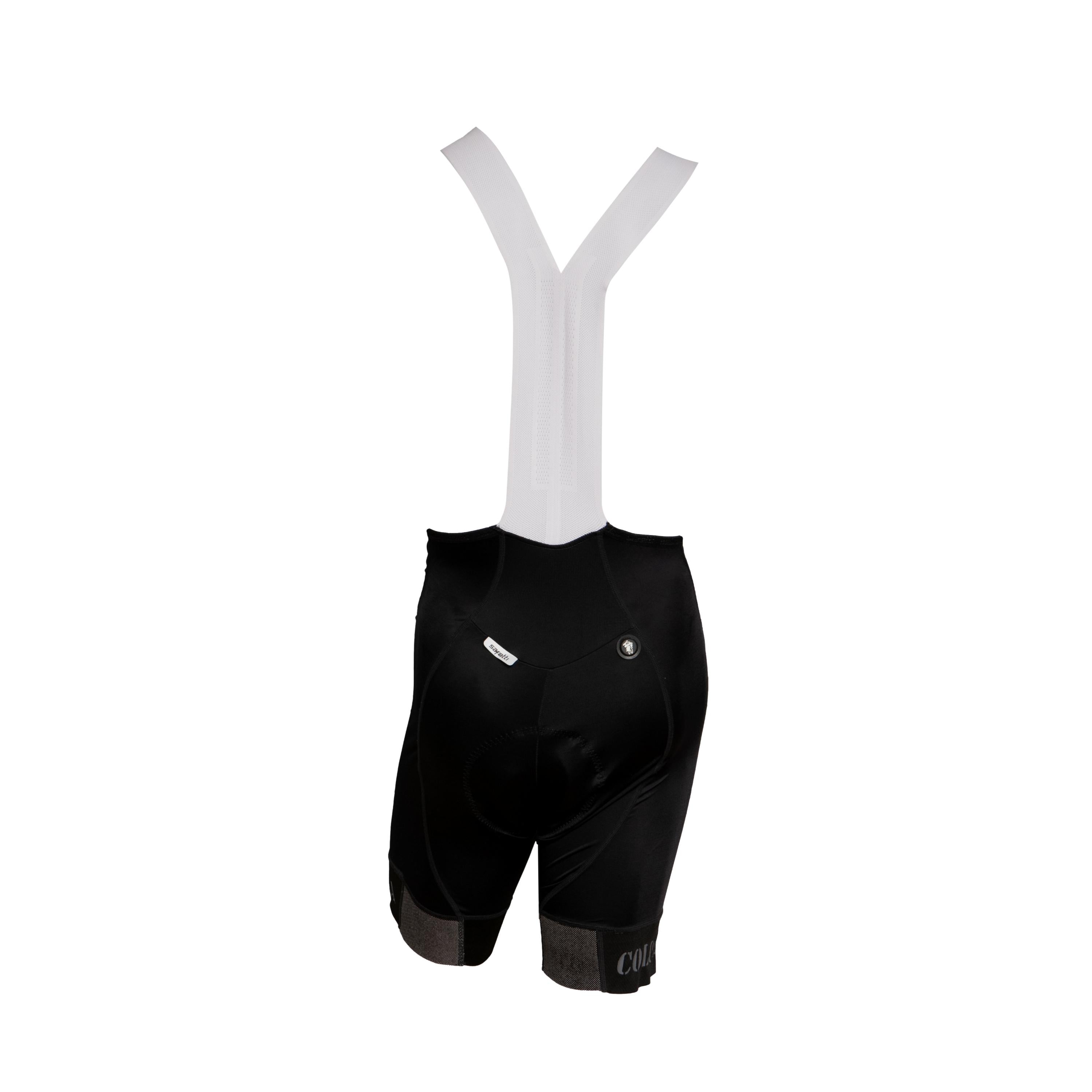 Macacão Bretelle Masculino Ciclismo Safeti Espiritu Santo Preto/Branco - Tamanho XL