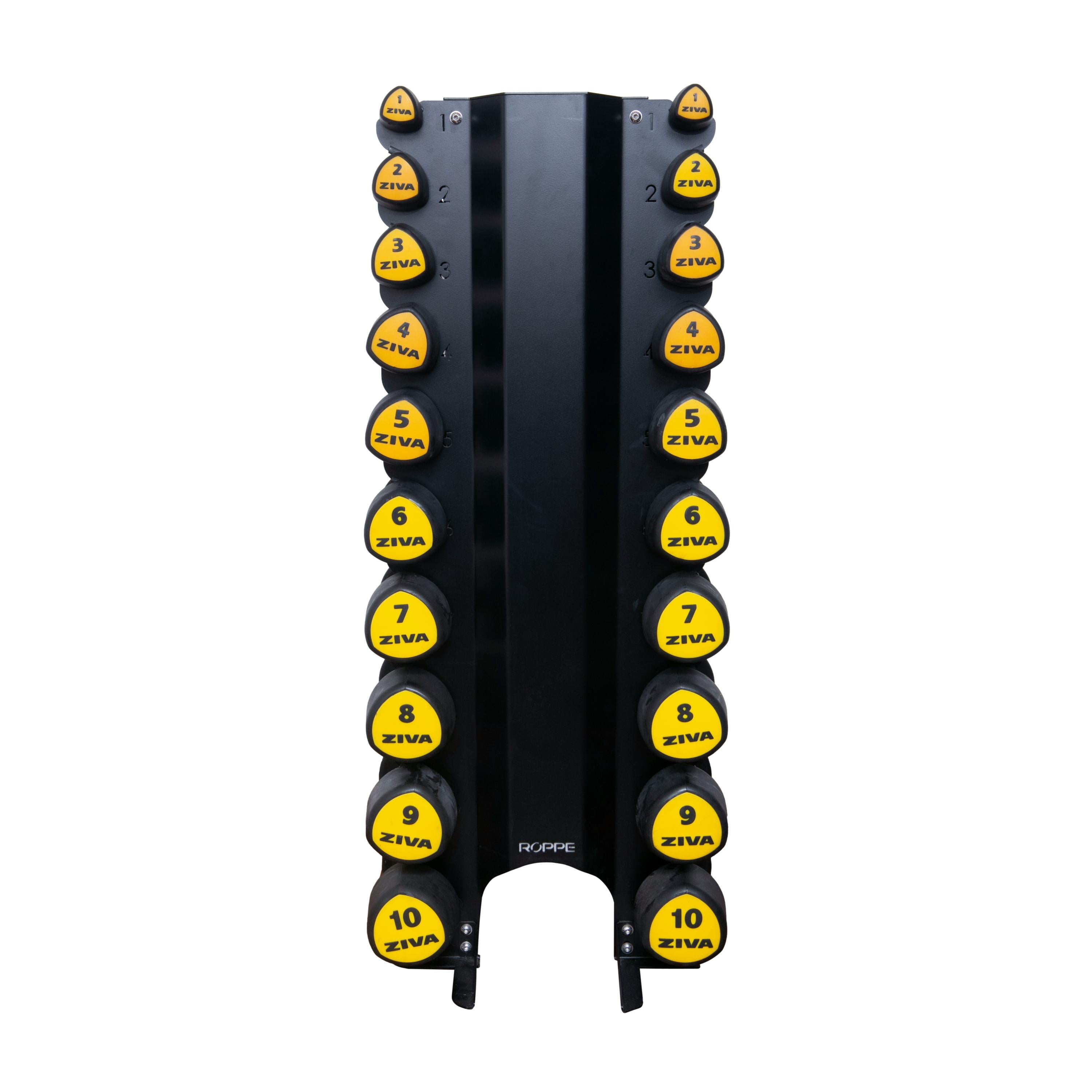 Rack Roppe Com Halteres Tribell PU ZVO 3.1 Amarelos Ziva