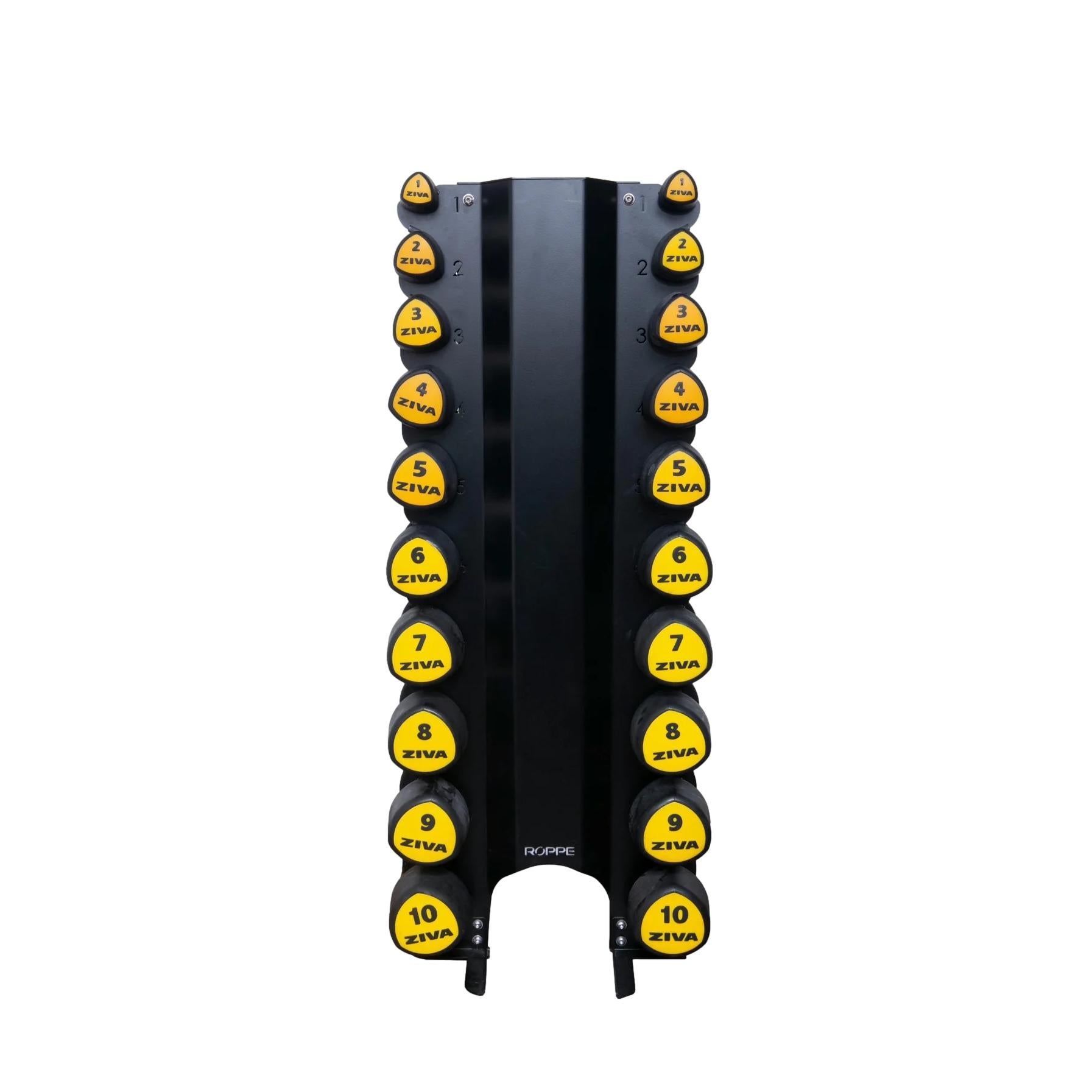 Rack Roppe Com Halteres Tribell PU ZVO 3.1 Amarelos Ziva