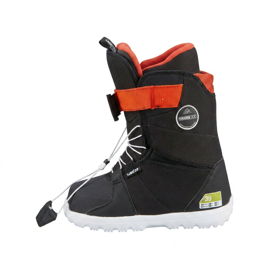 Bota Snowboard Wedze Decathlon Foraker 300 Preta - Tamanho 38 BR