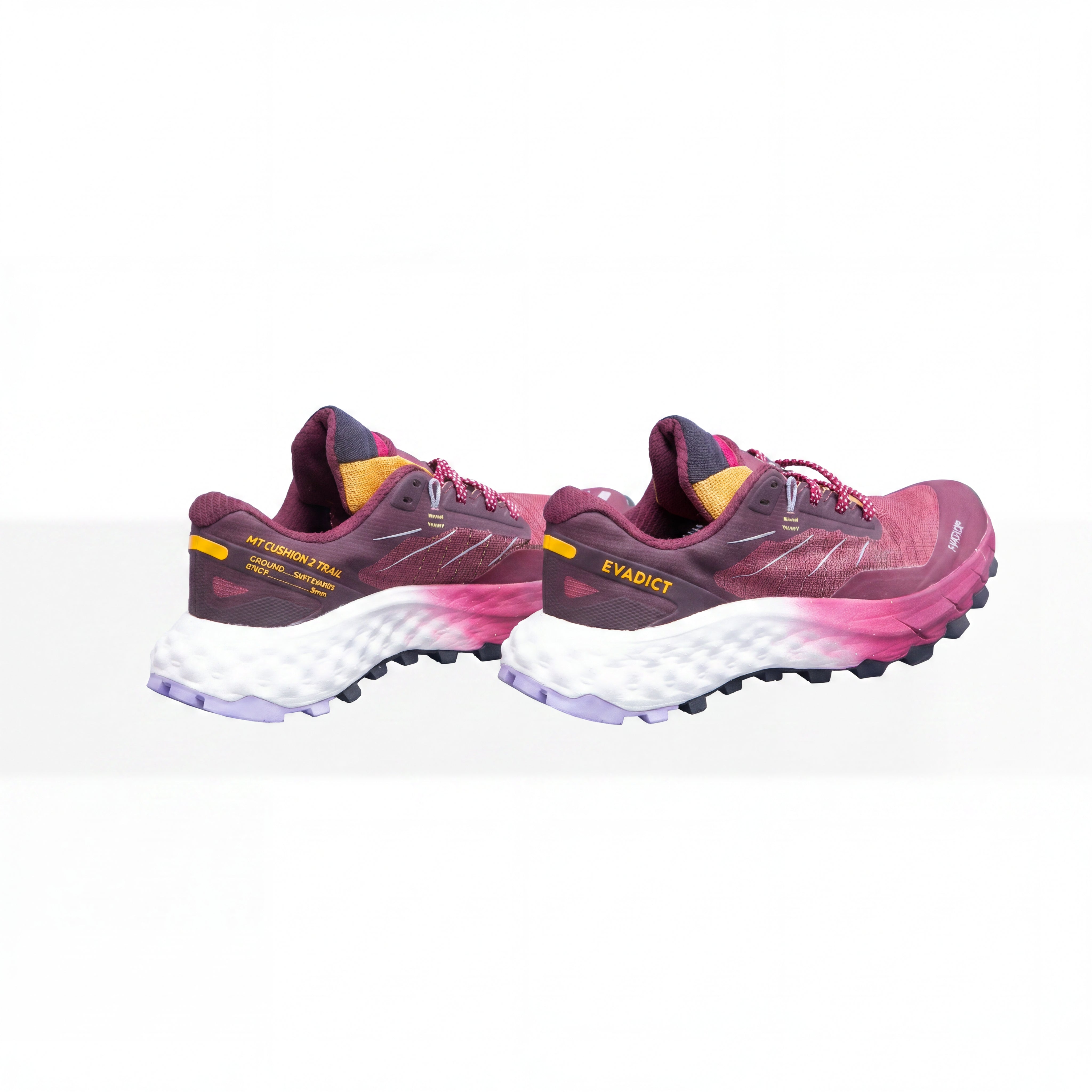 Tênis Trail Unissex Trekking Salomon Evadict Mt Cushion 2 Vermelho e Bordô - 36 BR