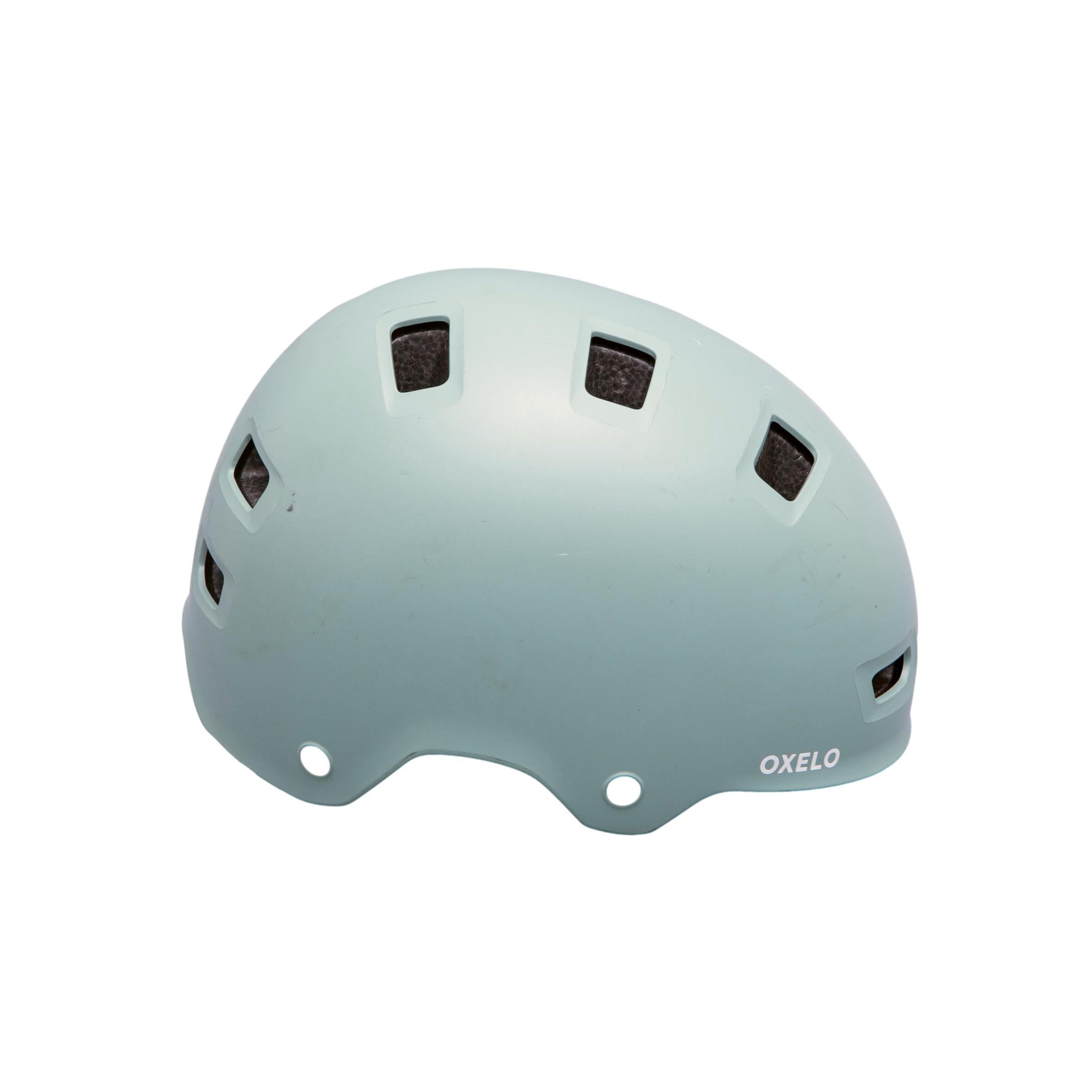 Capacete Unissex Diversos Oxelo (Decathlon) MF 500 (DH 010) Verde Claro - 52-54 cm