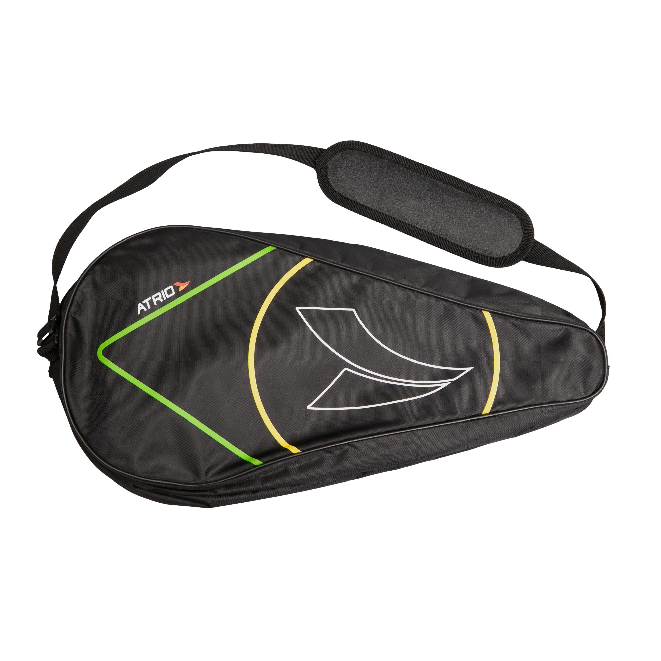 Capa de Raquete Beach Tennis Atrio Preto, Verde e Amarelo
