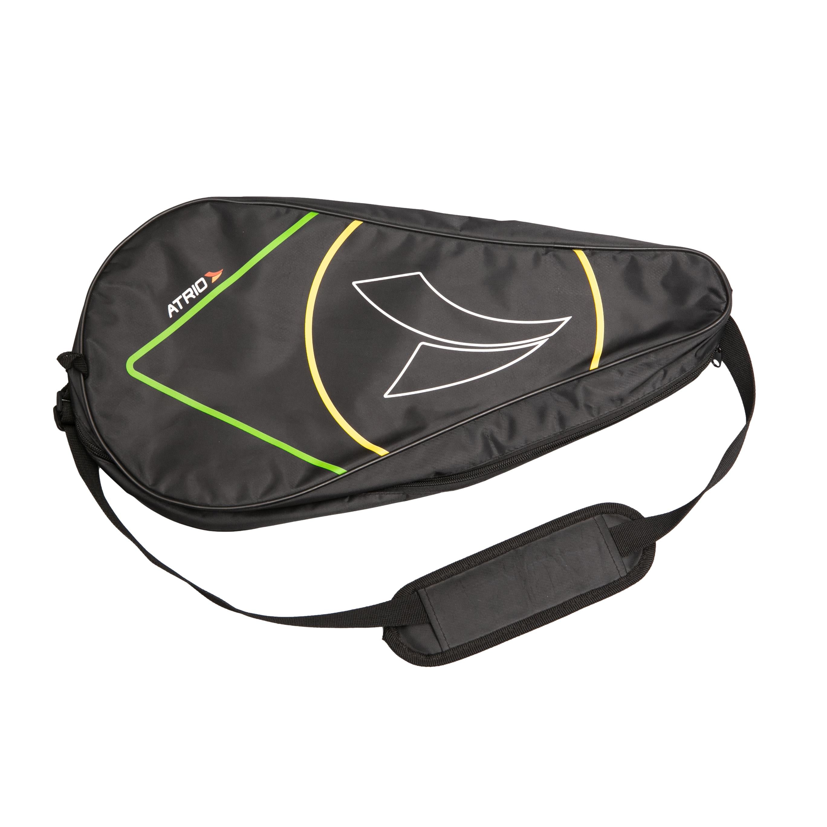 Capa de Raquete Beach Tennis Atrio Preto, Verde e Amarelo