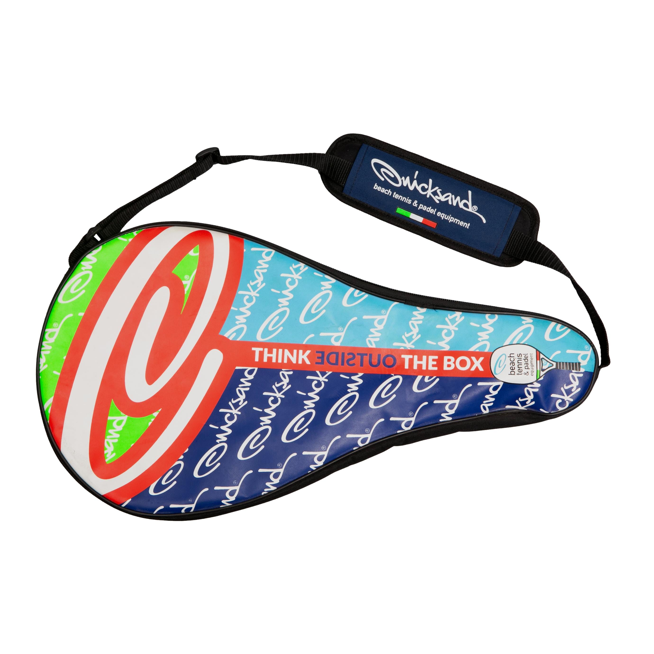 Capa de Raquete Beach Tennis Quicksand Azul, Verde, Branco