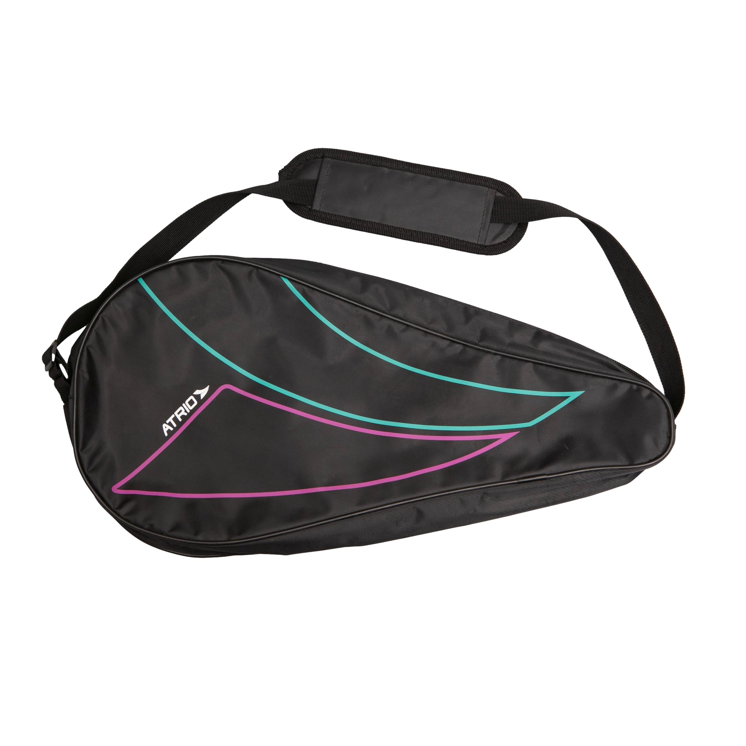 Capa de Raquete Beach Tennis Atrio BT Fiberglass Preto, Roxo e Verde
