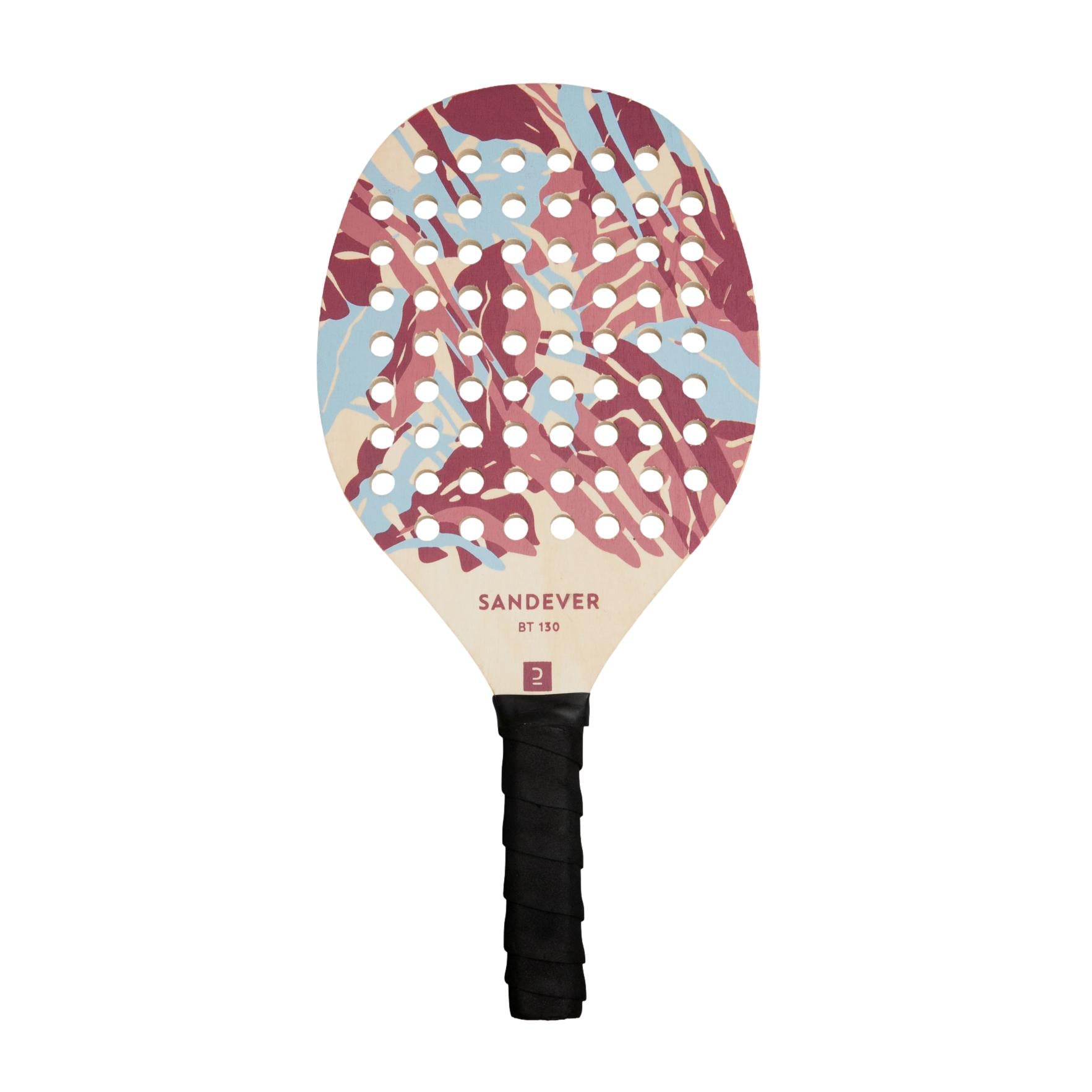 Raquete Beach Tennis Sandever Decathlon BT 130 - Bege, Azul, Vermelho e Vinho