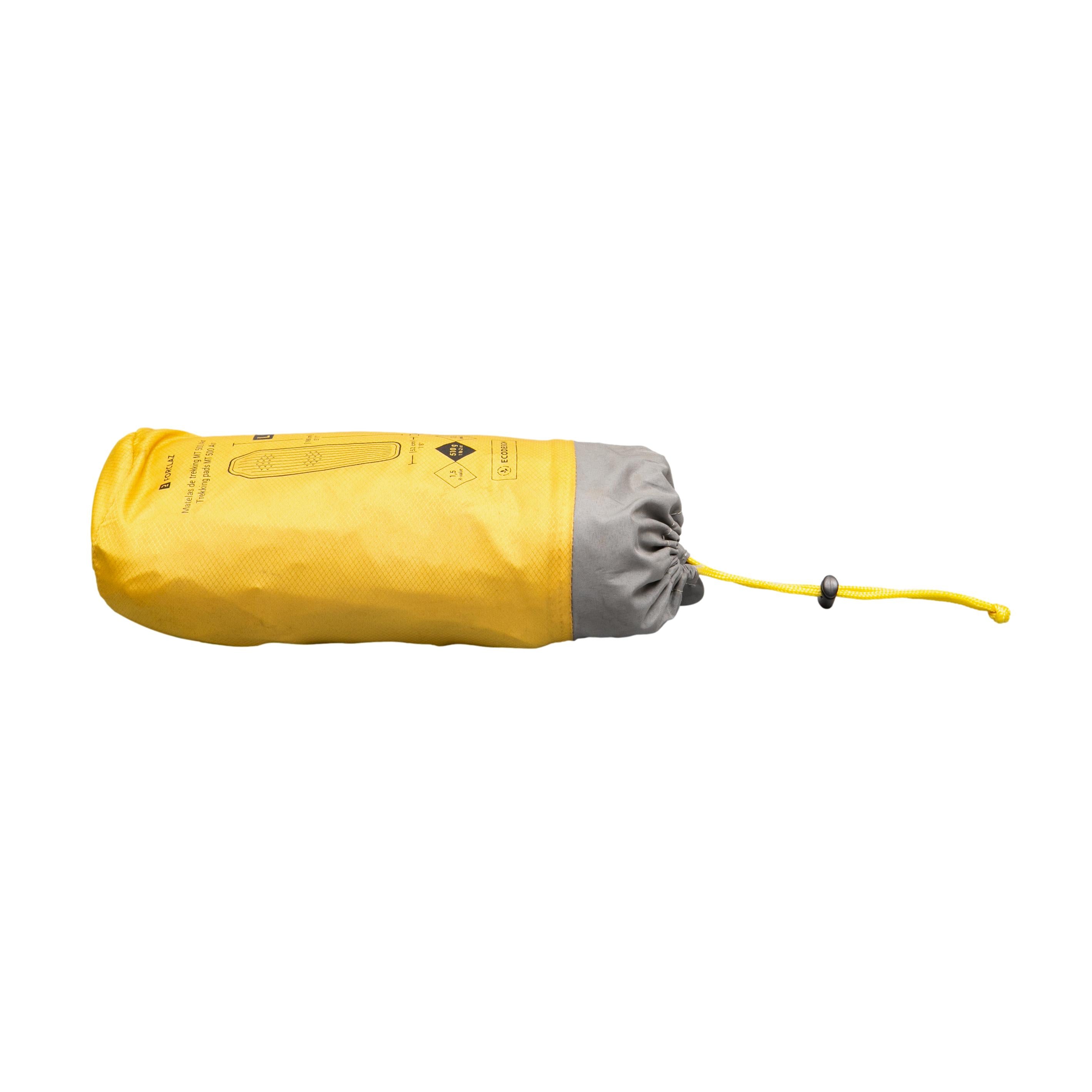Colchão Inflável Camping / Trekking Forclaz MT500 Air Cinza e Amarelo - Tamanho L