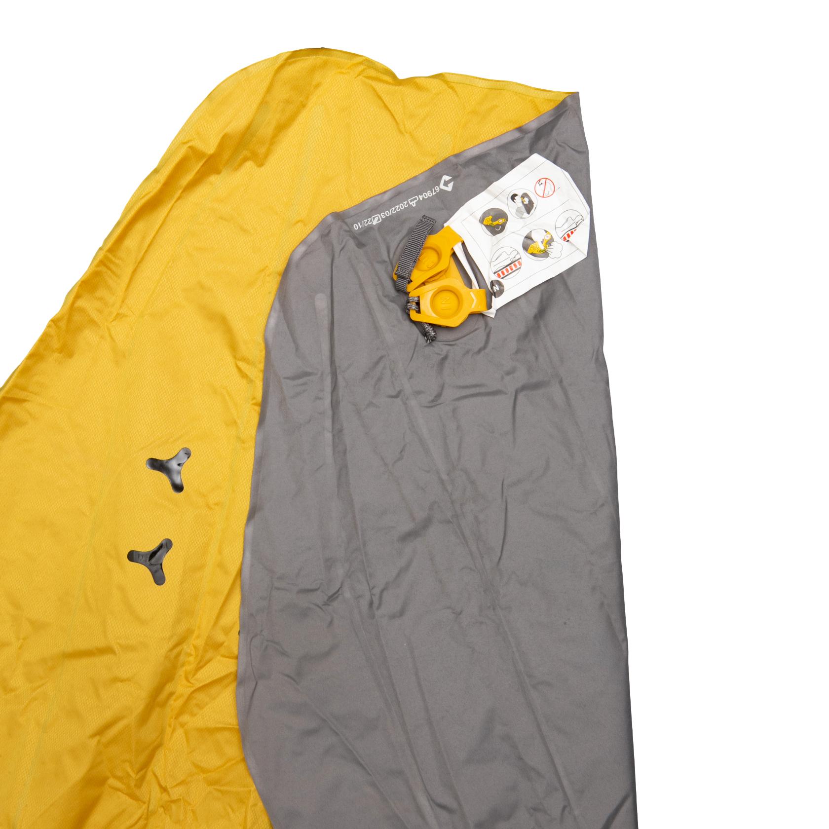 Colchão Inflável Camping / Trekking Forclaz MT500 Air Cinza e Amarelo - Tamanho L