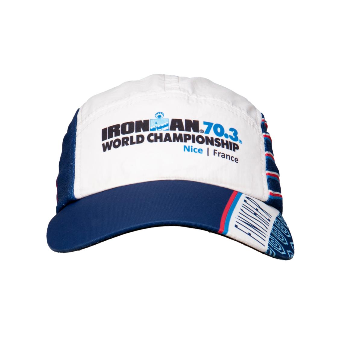 Boné Unissex IronMan 70.3 Nice Azul e Branco - Tamanho Único