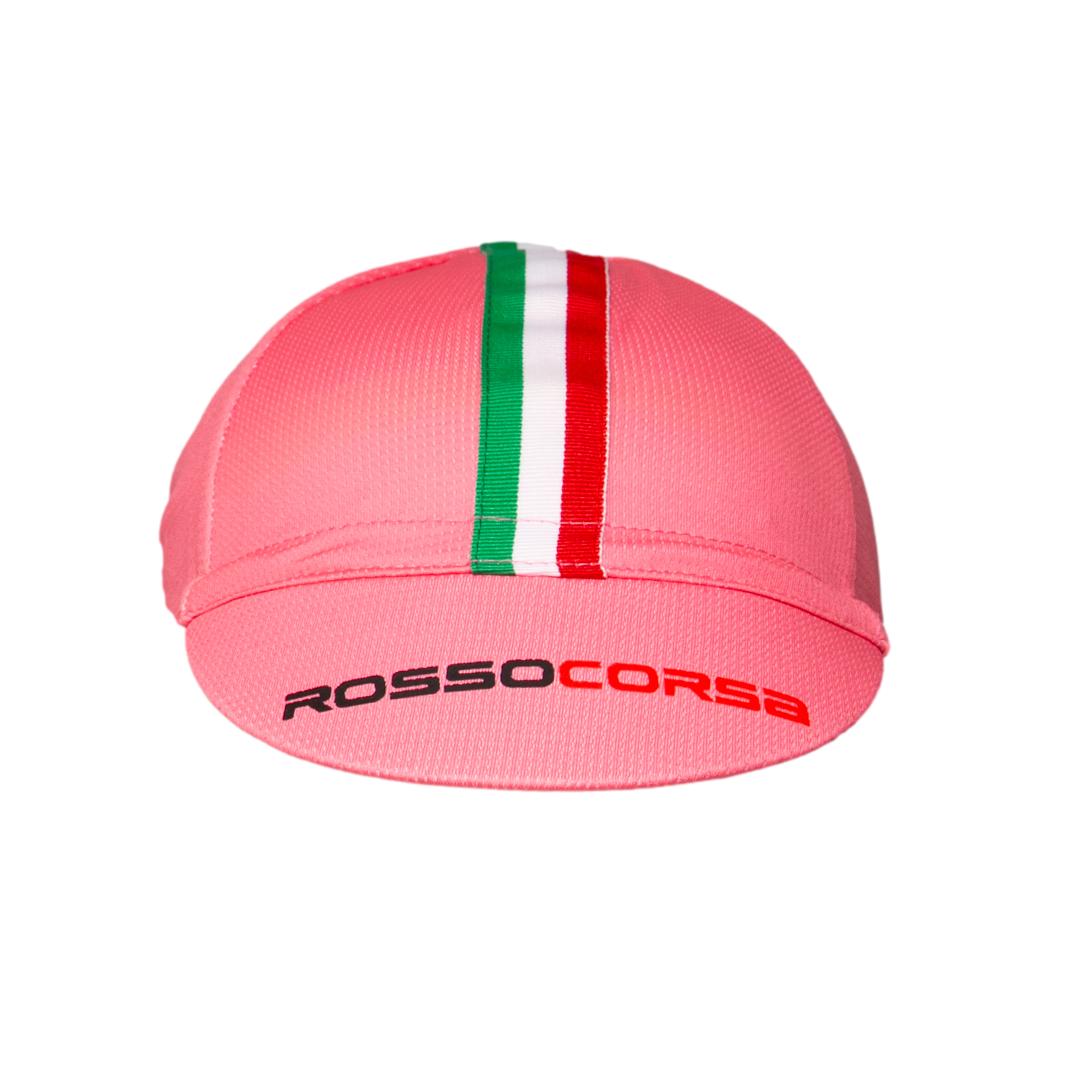 Boné Feminino Ciclismo Castelli Rosso Corsa Rosa - Tamanho Único