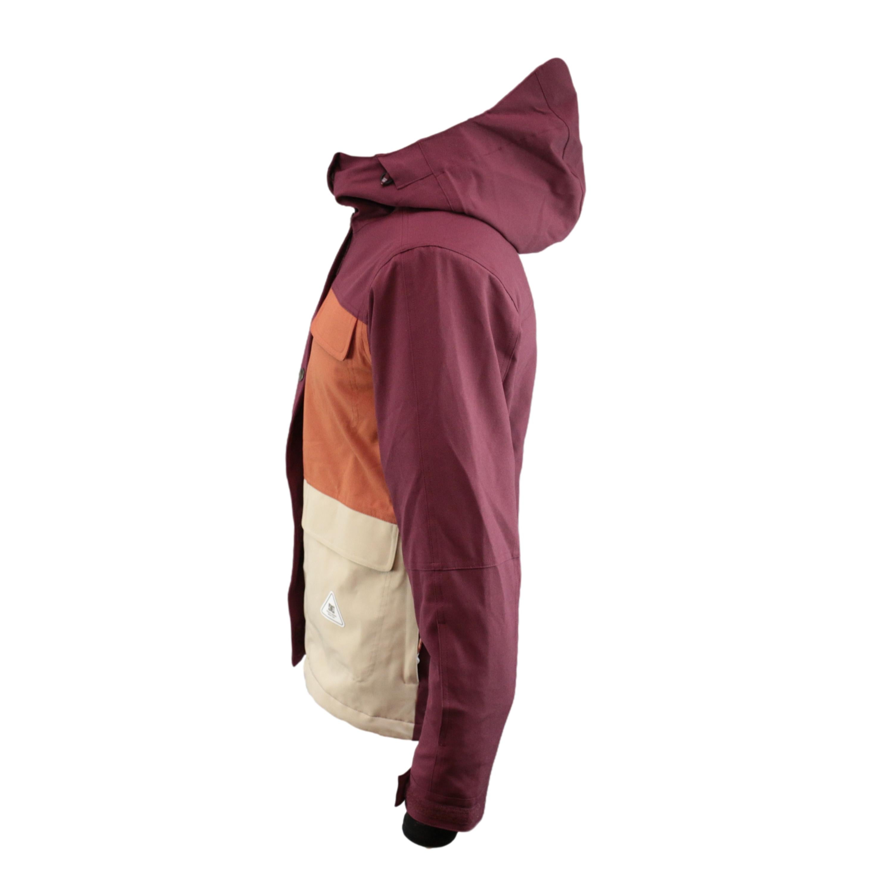 Casaco Feminino Ski/Snowboard DC Shoes Liberate Bordô,Laranja e Bege - Tamanho XS