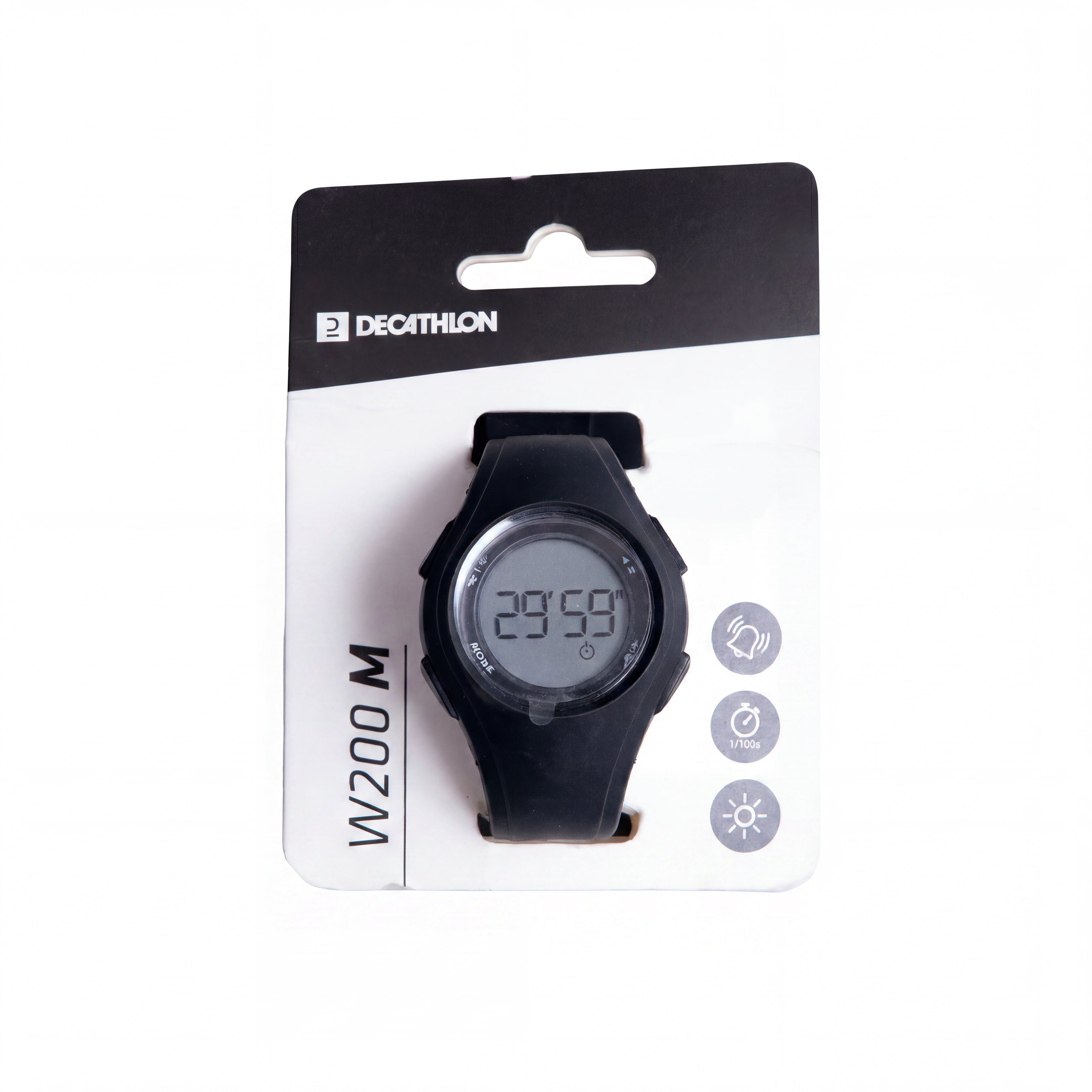 Relógio Decathlon Unissex Esporte em geral Decathlon W200 M Preto