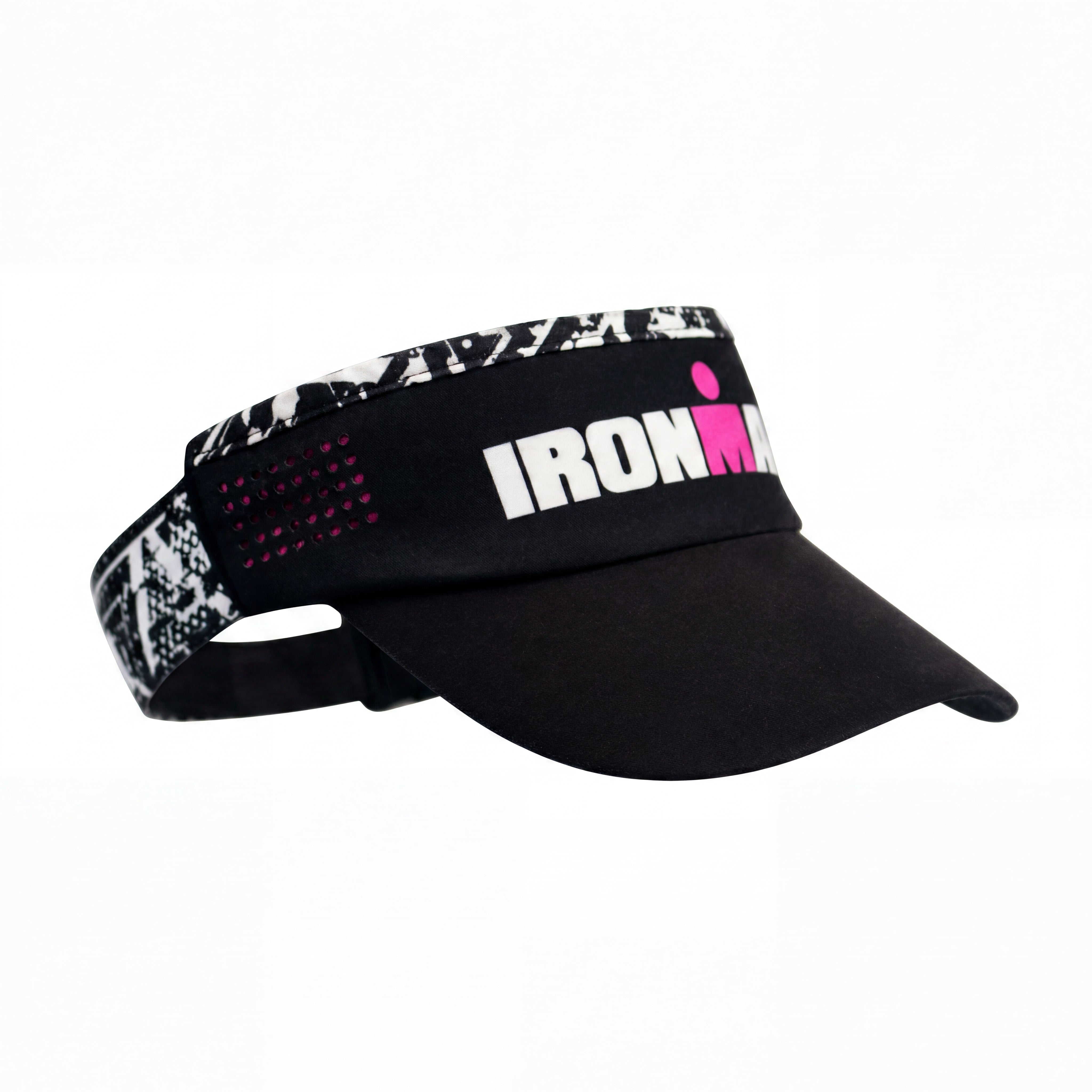 Viseira Feminina IronMan Preta e Rosa - Tamanho Único