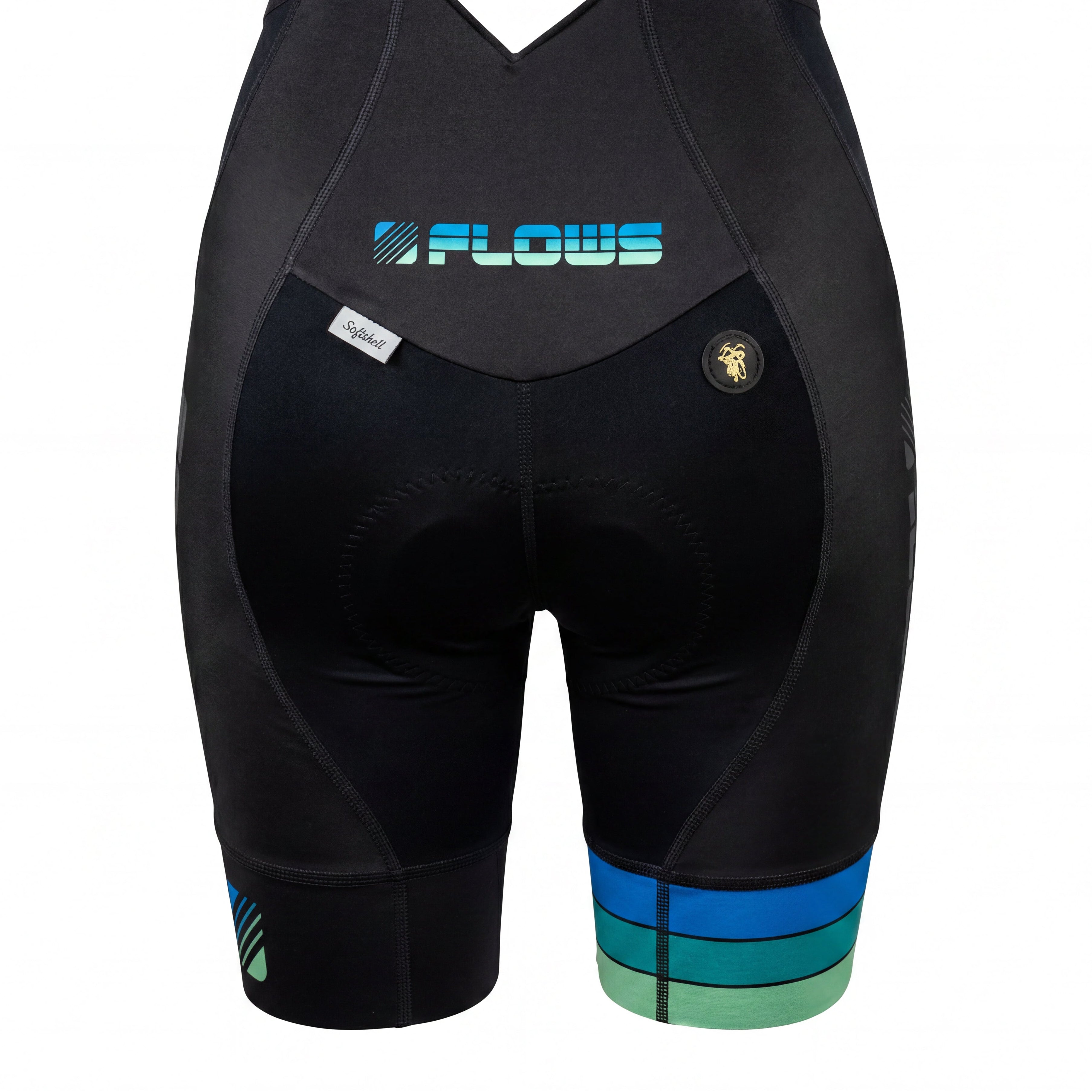 Bretelli Feminino Ciclismo Safetti Flows Preto - Tamanho P