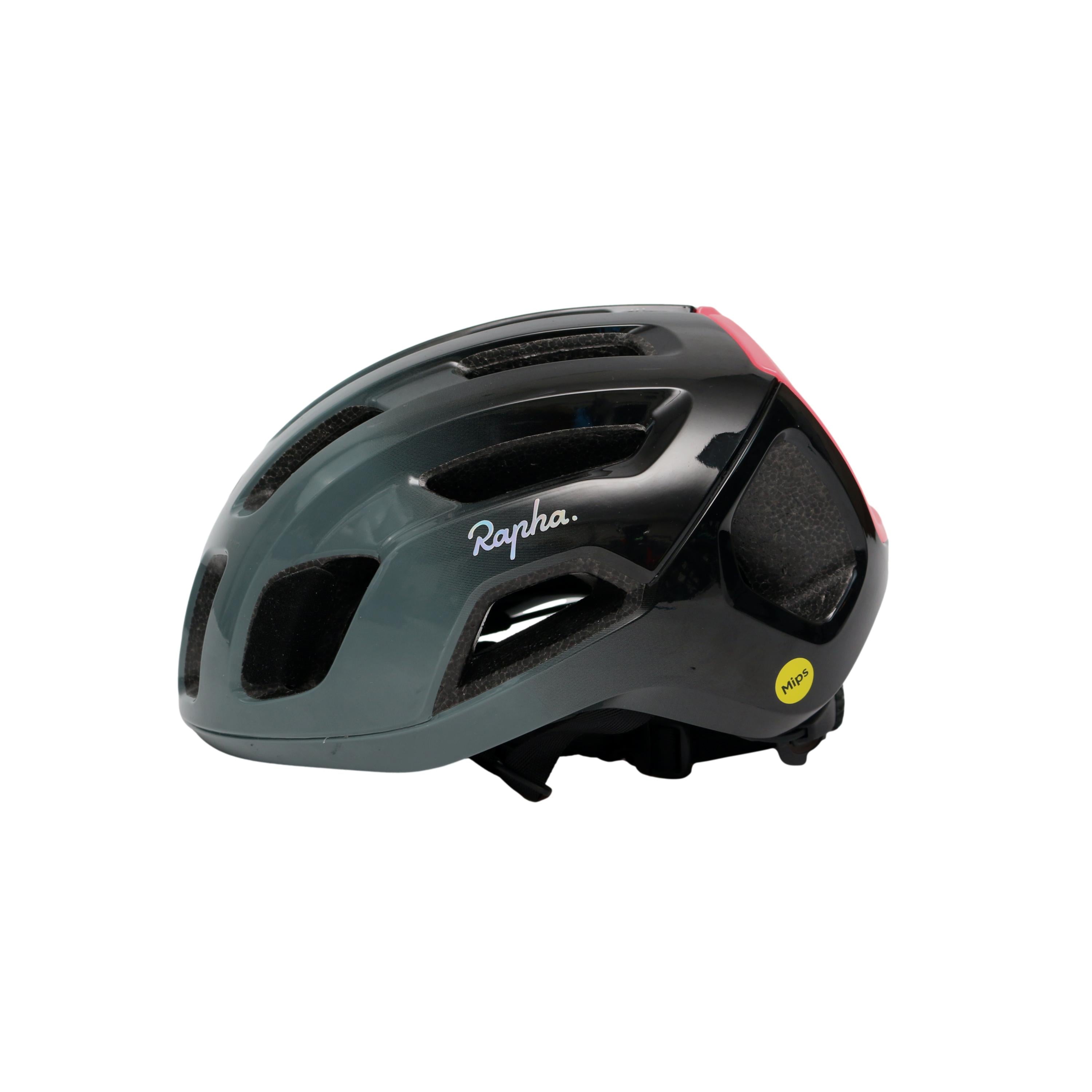 Capacete Unissex Ciclismo Rapha POC Ventral Air Cinza, Preto e Rosa - Tamanho S (52cm - 56cm)