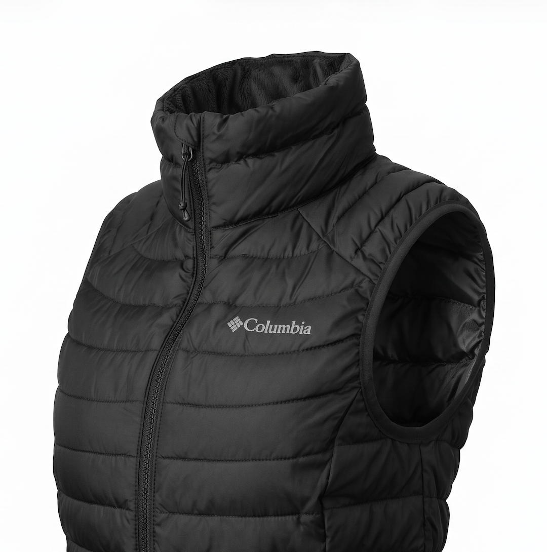 Colete Acolchoado Feminino Columbia Preto - Tamanho XS