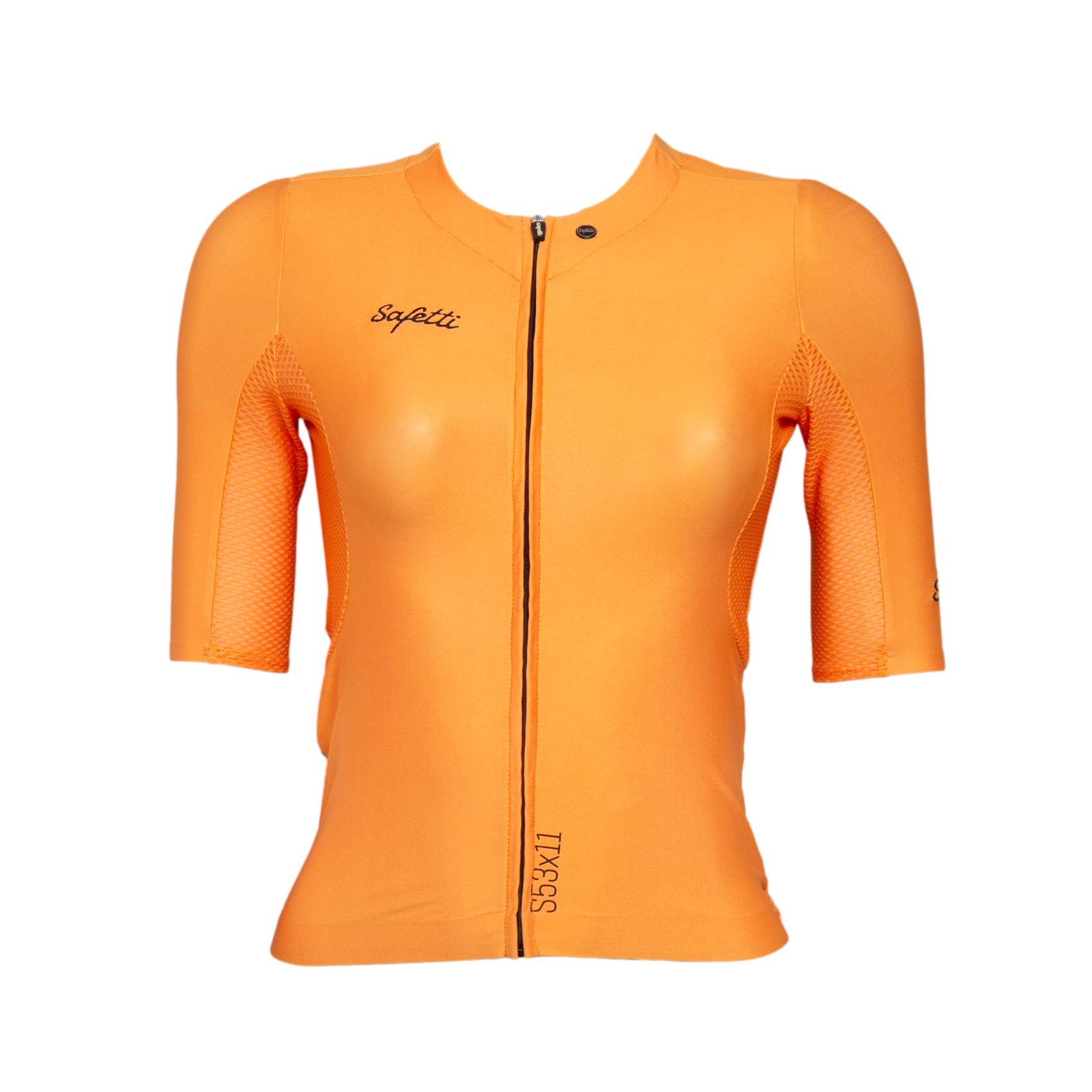Camiseta Jersey Feminina Ciclismo Safetti S53X11	Laranja - Tamanho S